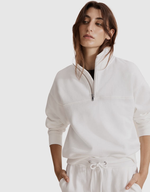 Country Road Australian Cotton Zip Collar Sweat