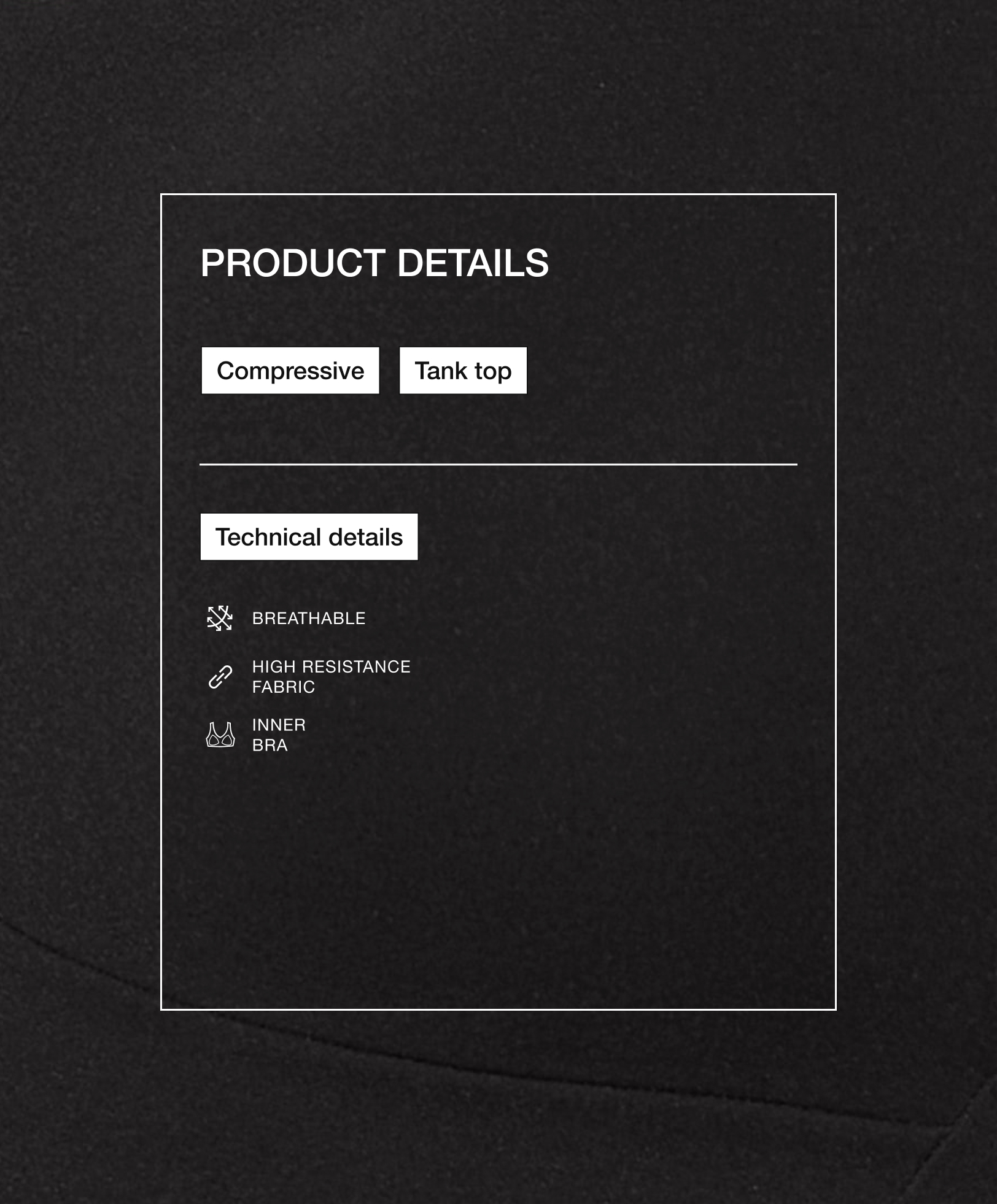 Reflective strap compressive tank top