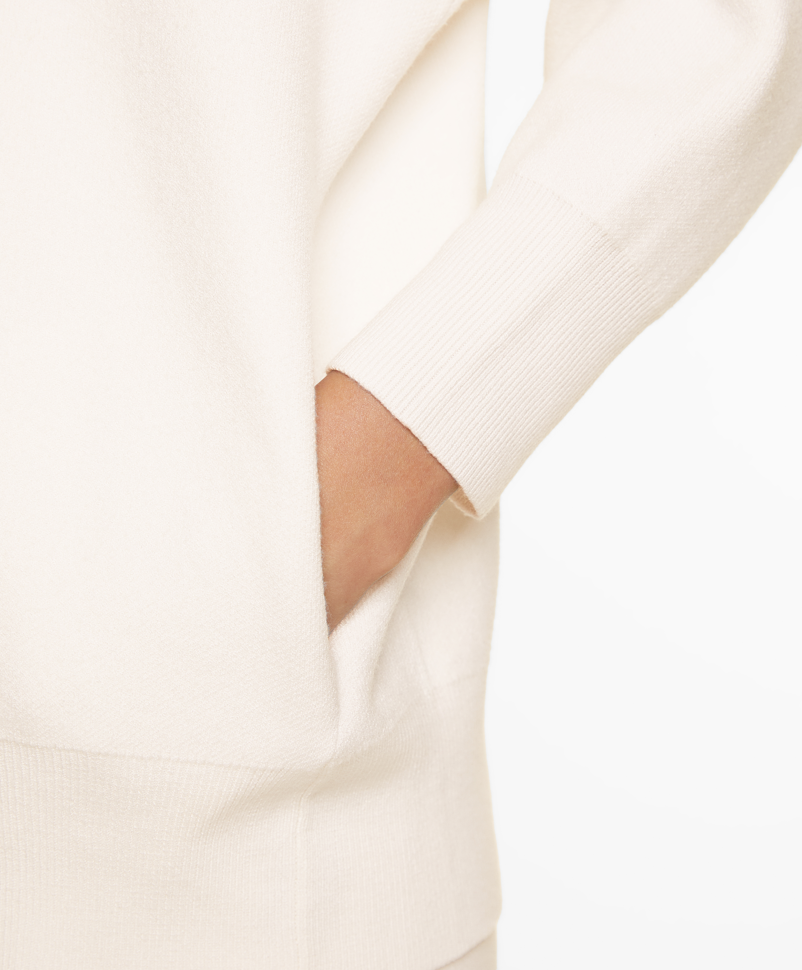 Zip-up knit cardigan