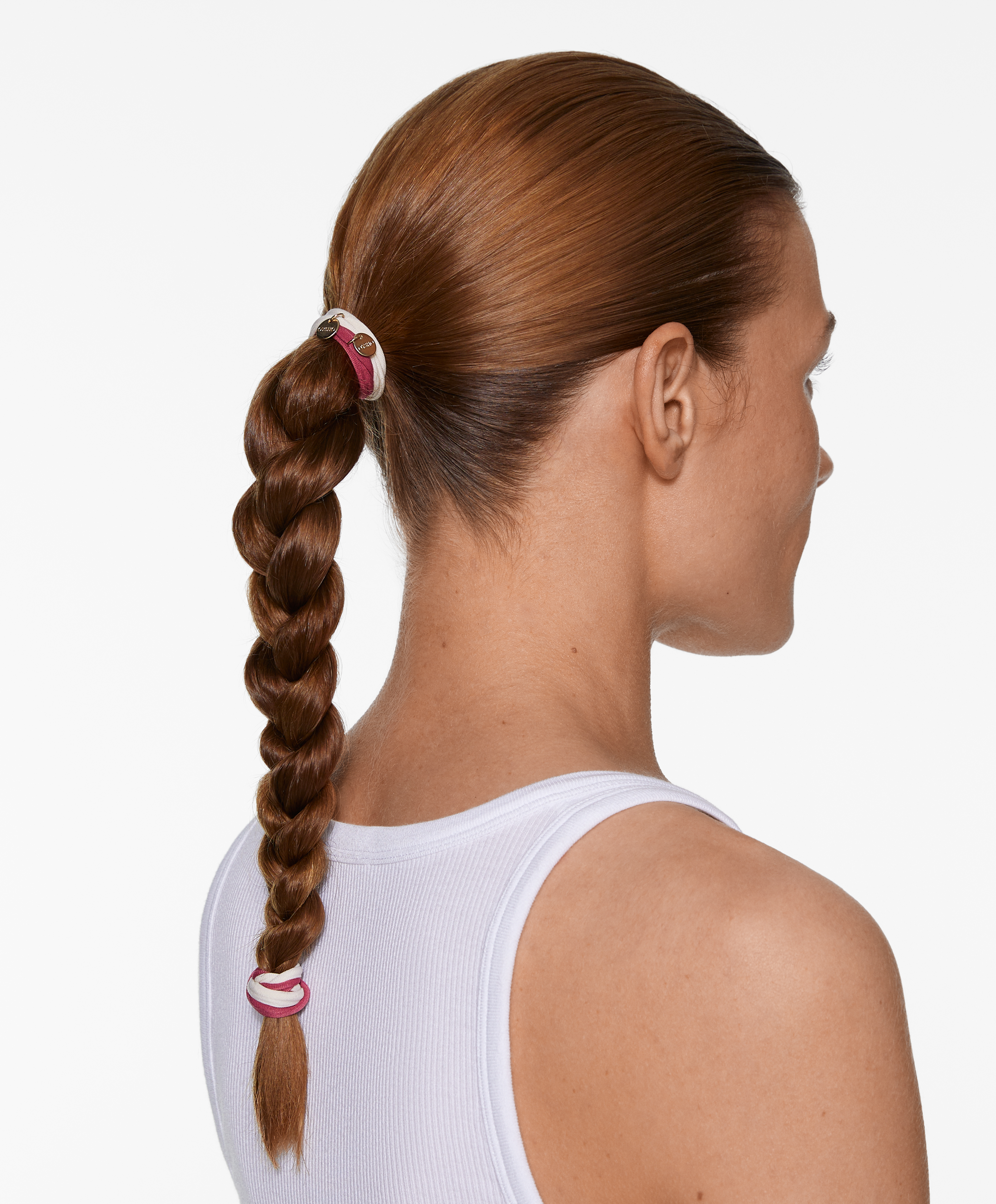 6 Oysho plaque hair ties