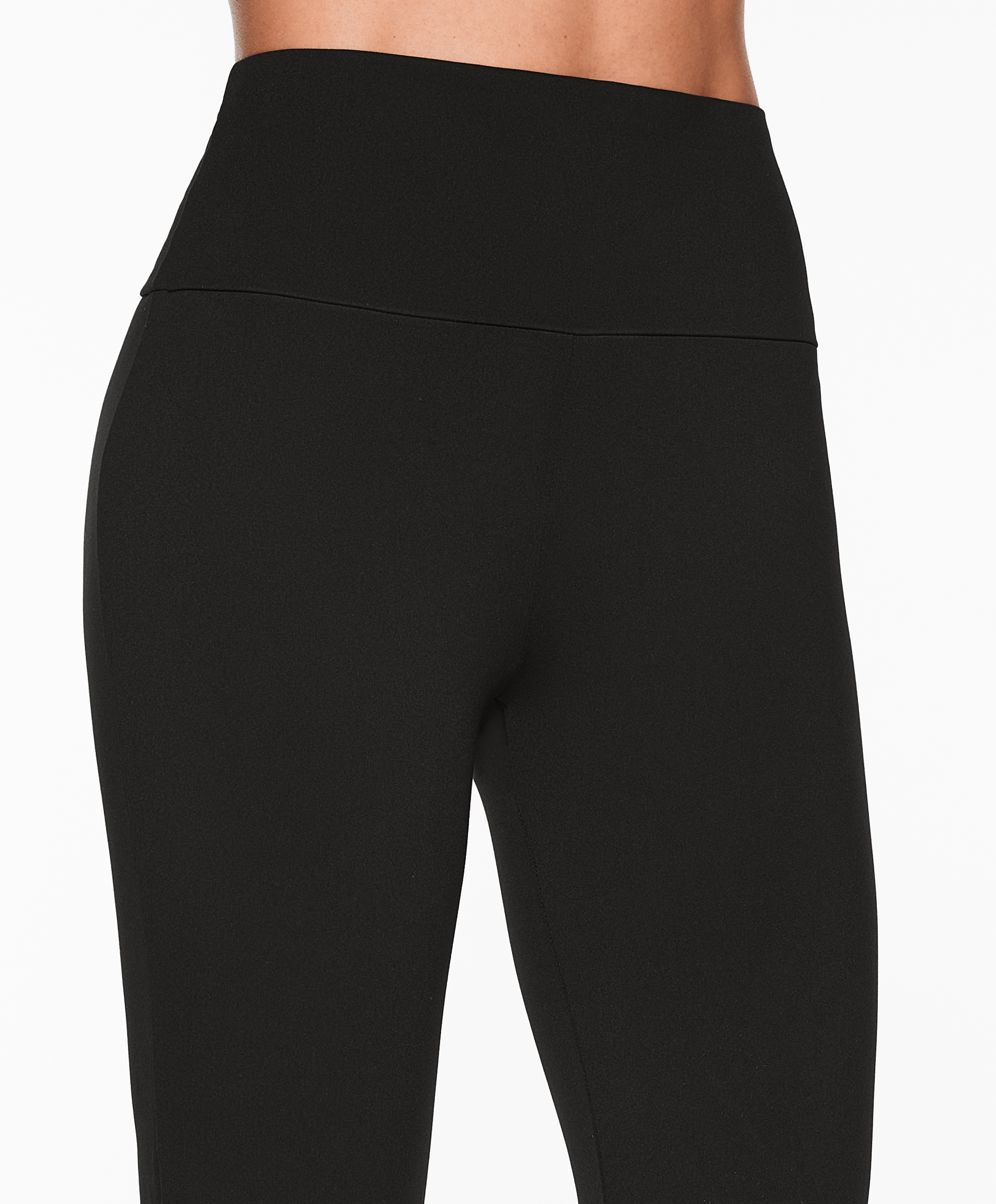 Comfortlux slit flare trousers