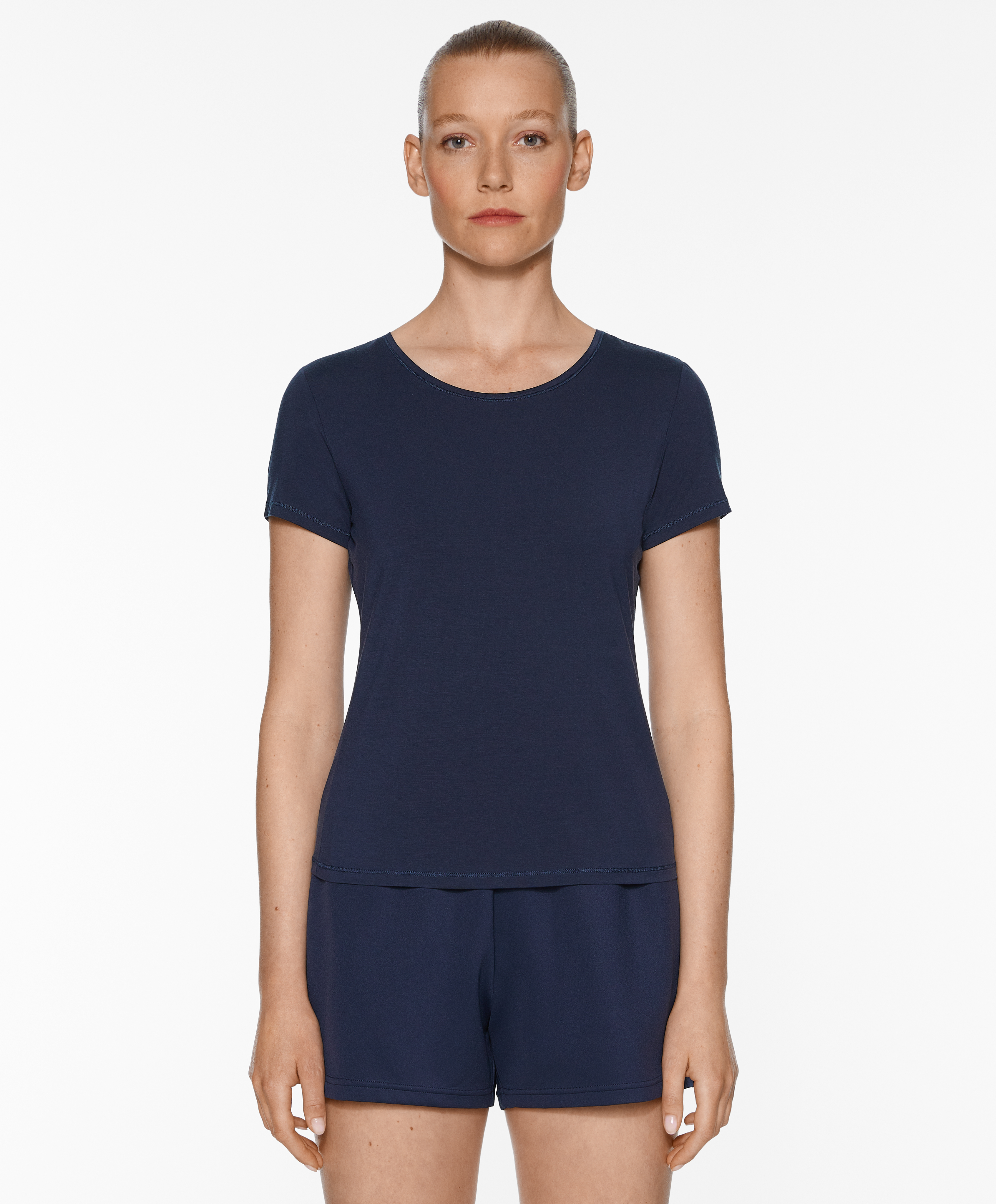 Short sleeve lyocell blend T-shirt