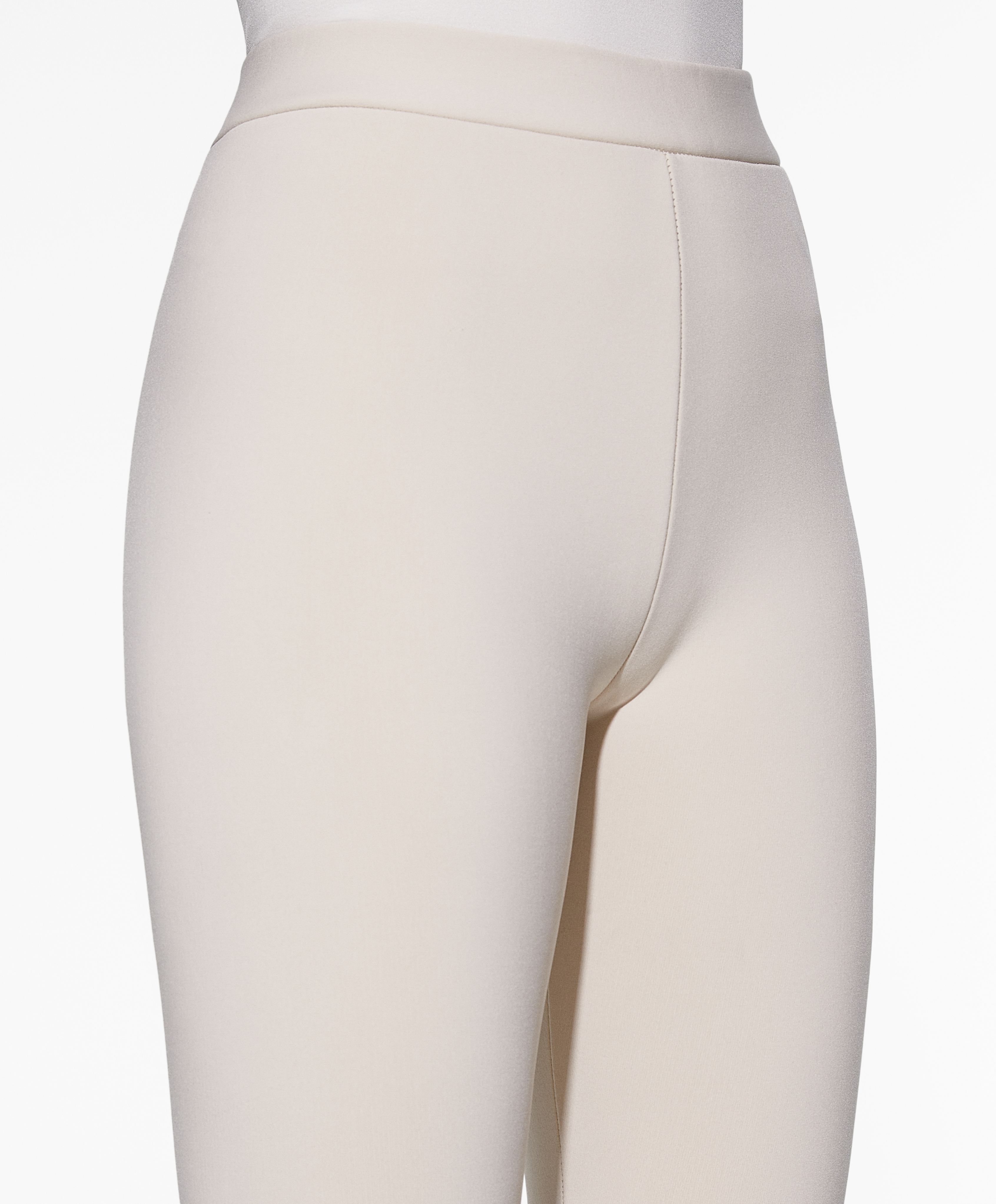 Super-extra-warm seamless 65cm ankle-length leggings