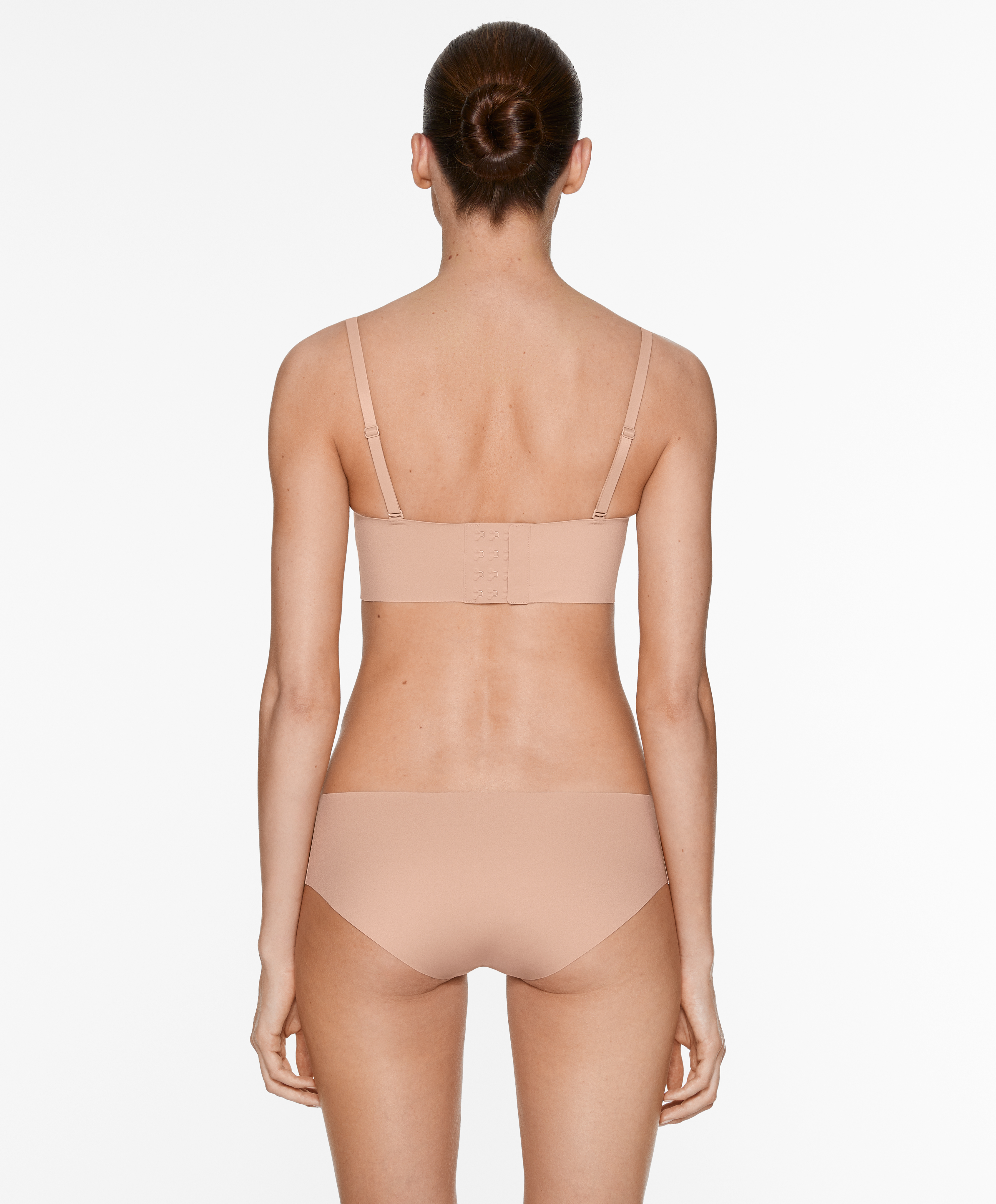 Invisible laser-cut bandeau bra