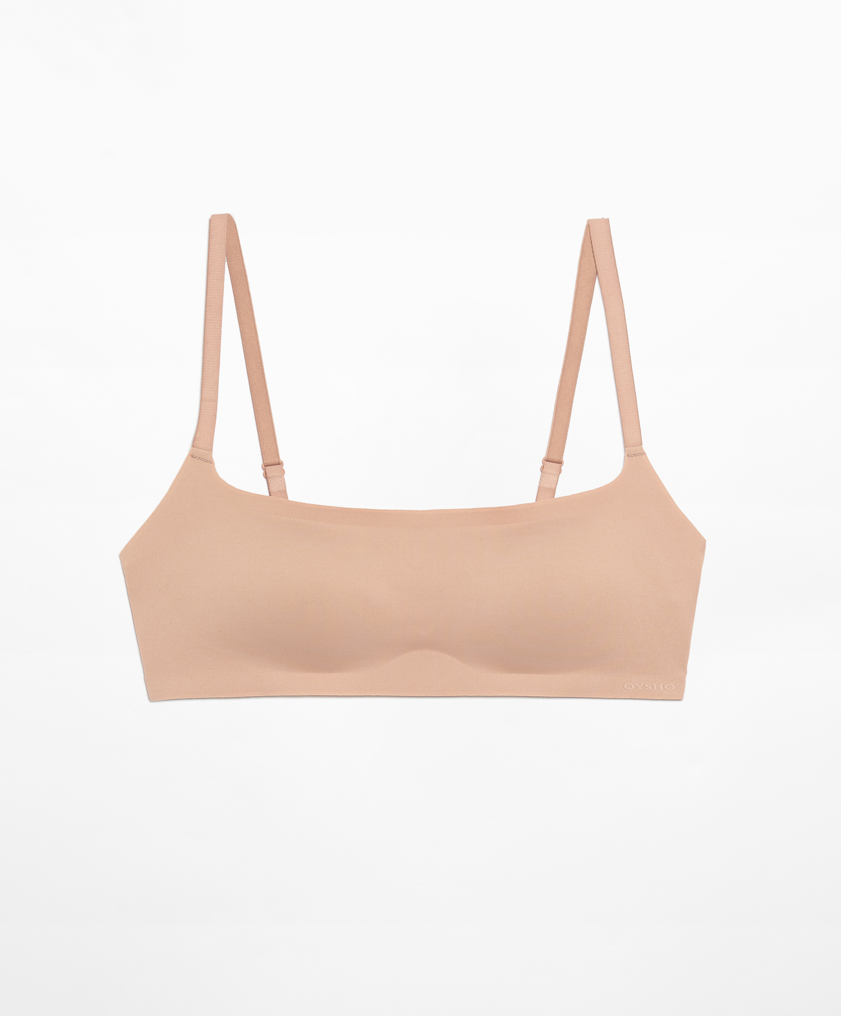 Invisible laser-cut bra top