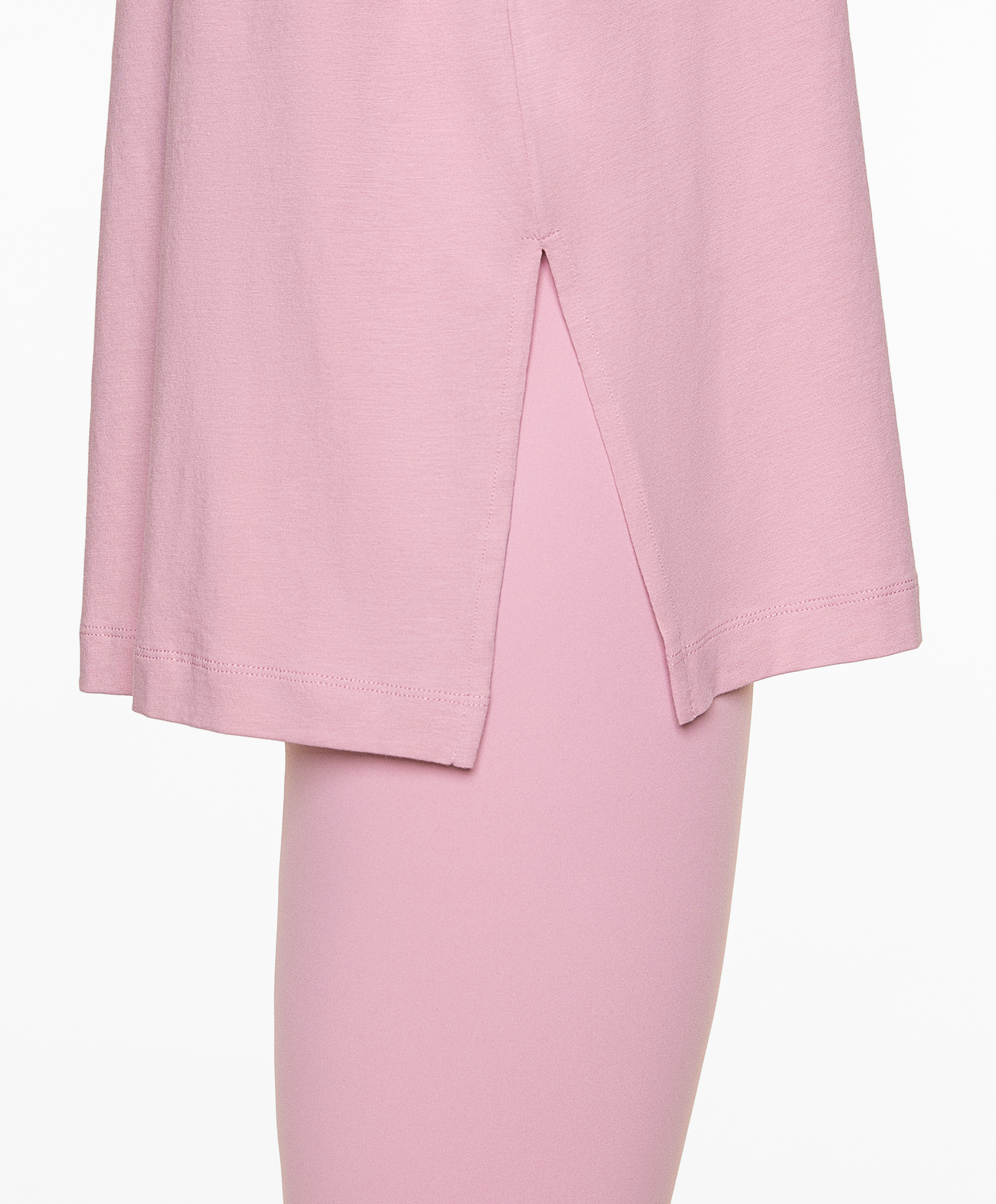 Short sleeve cotton blend T-shirt