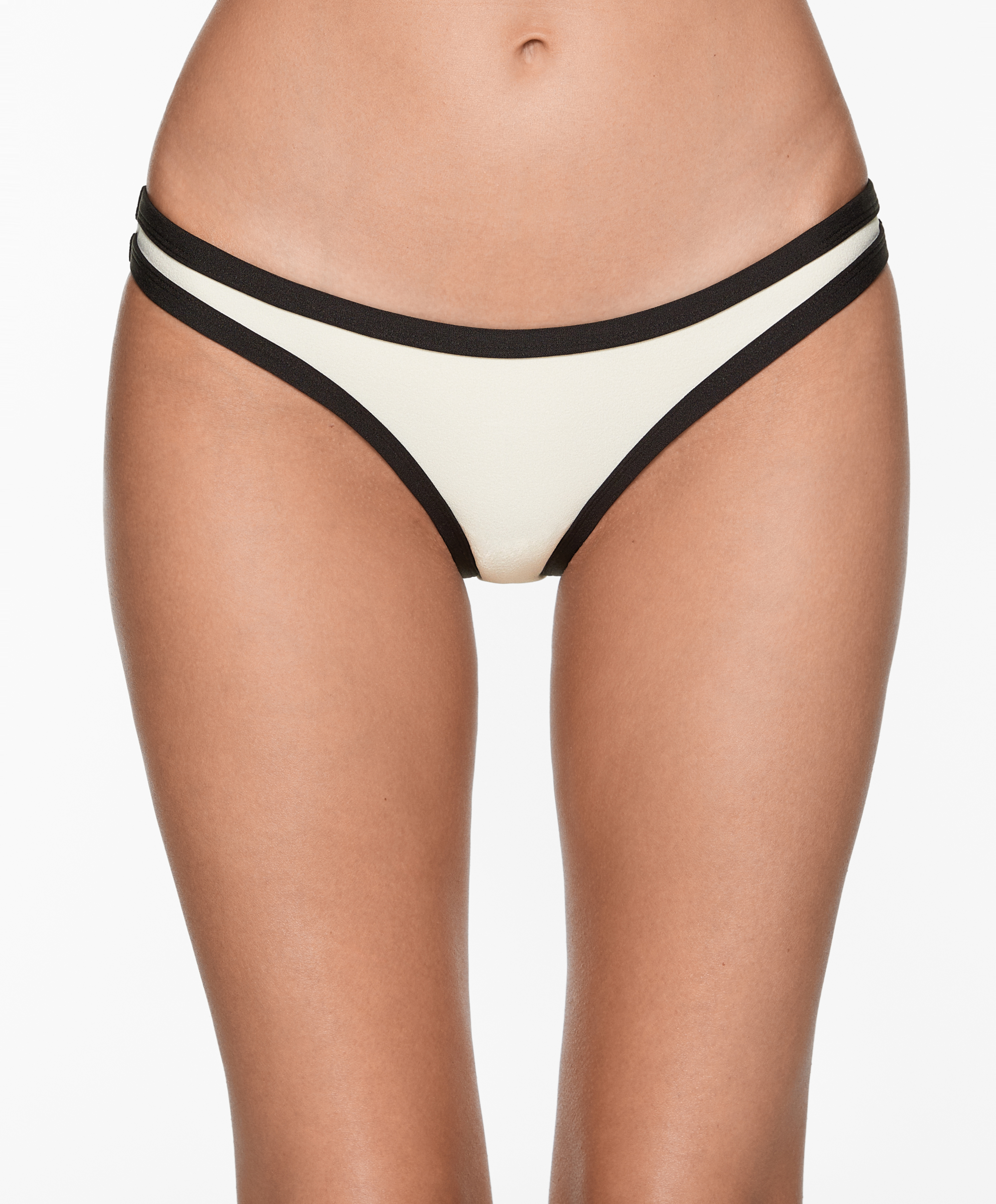 Contrast trim medium-coverage bikini briefs