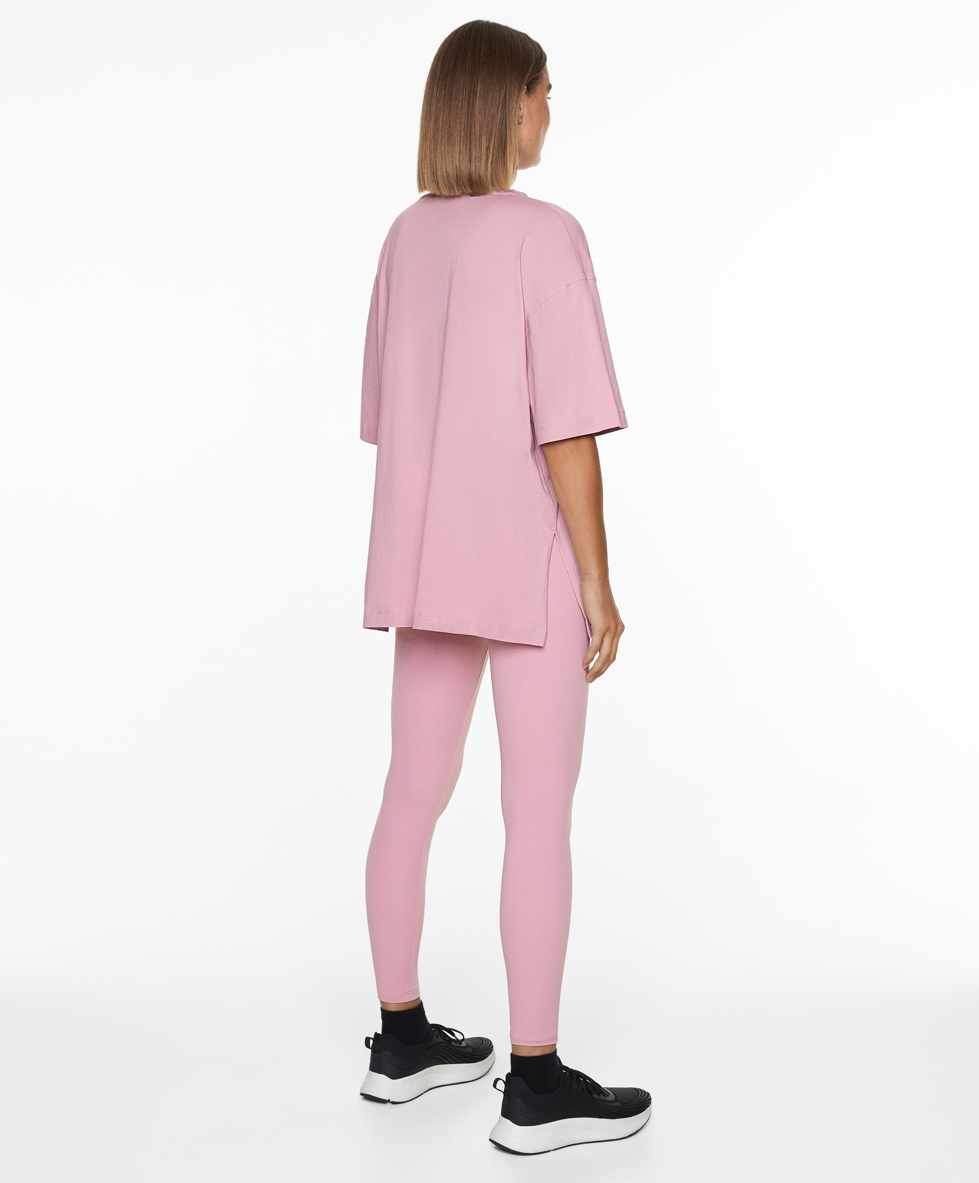 Short sleeve cotton blend T-shirt