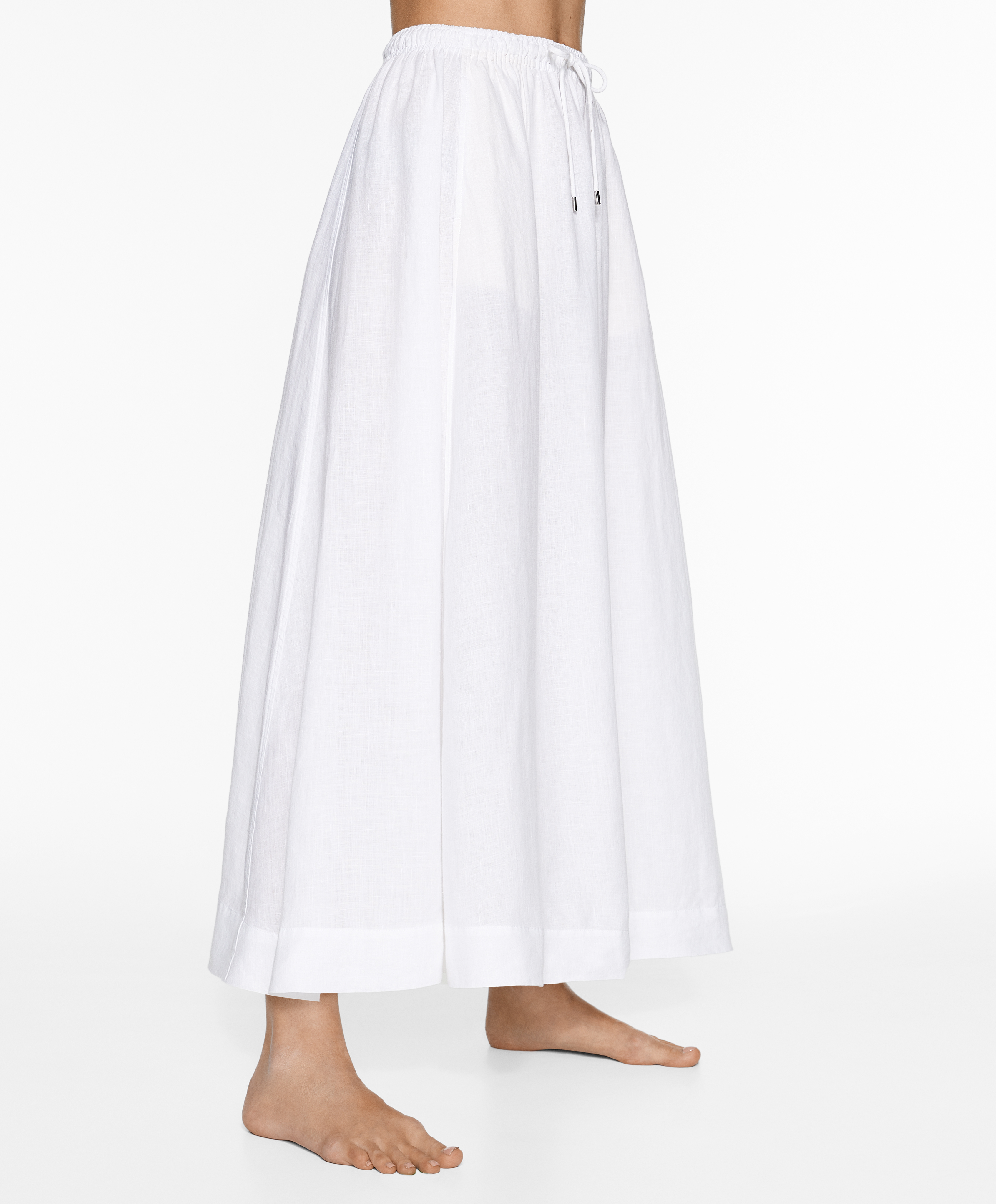Long 100% linen skirt