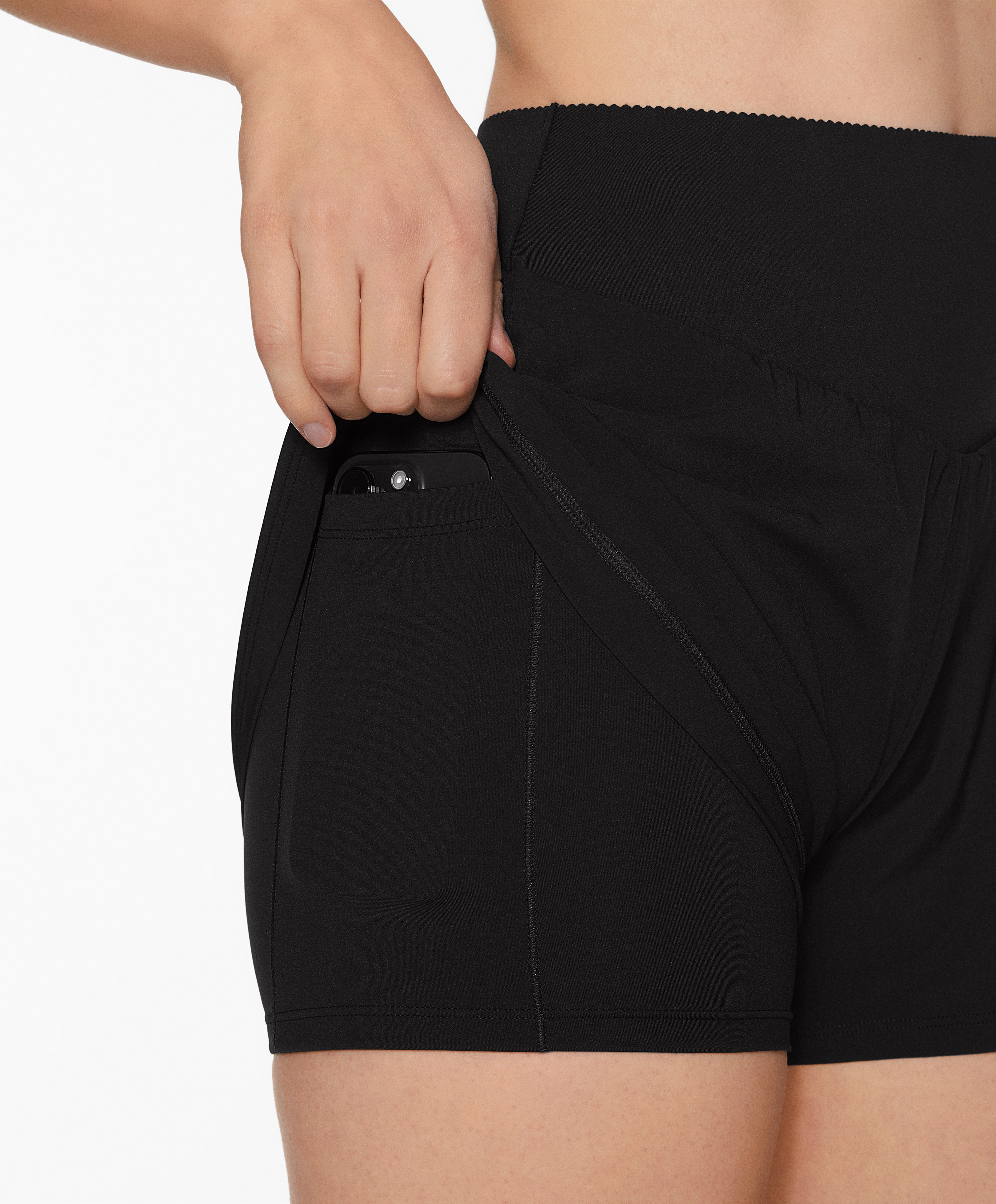 Compressive 10cm shorts with pocket