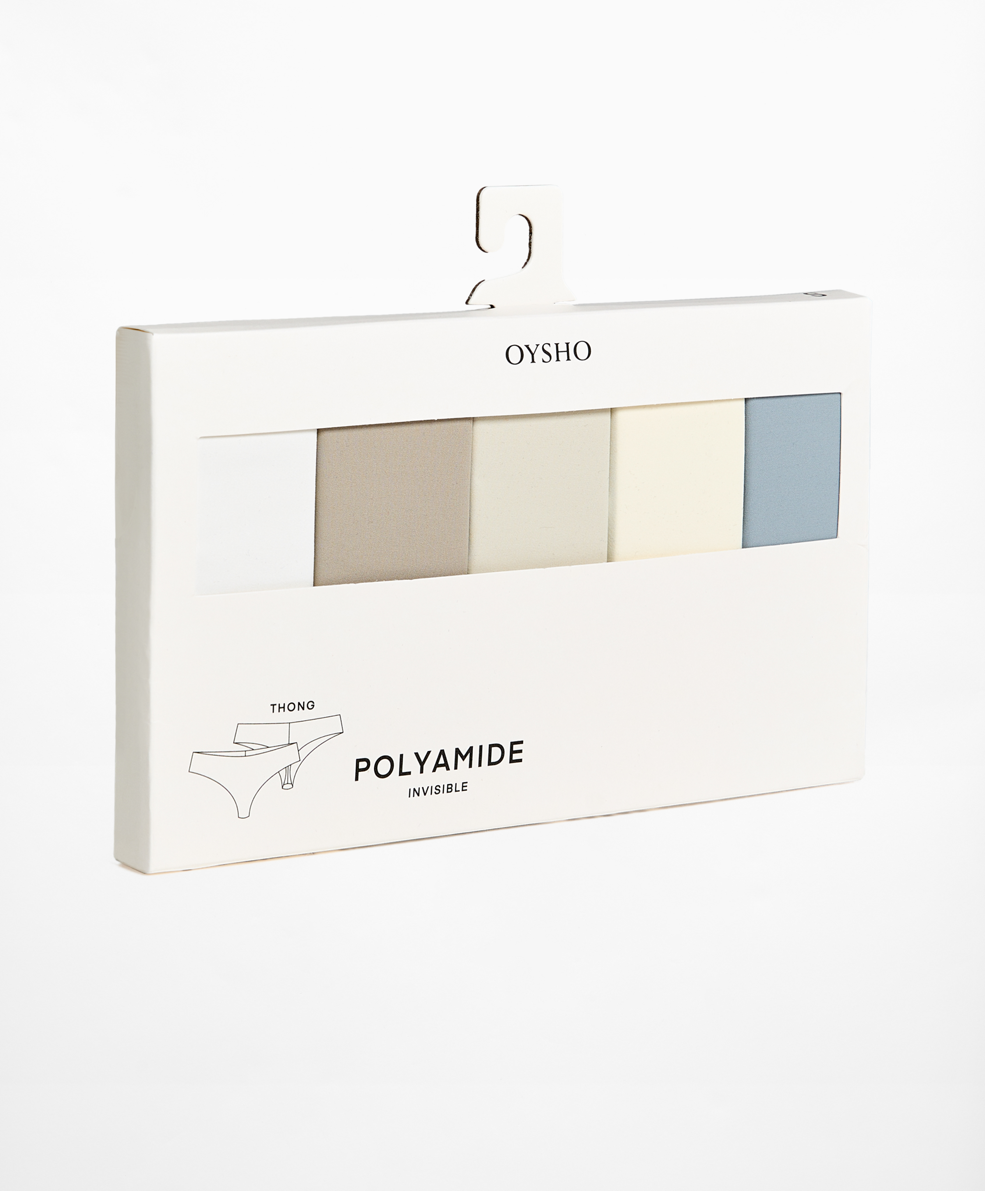 5 laser-cut polyamide blend thongs