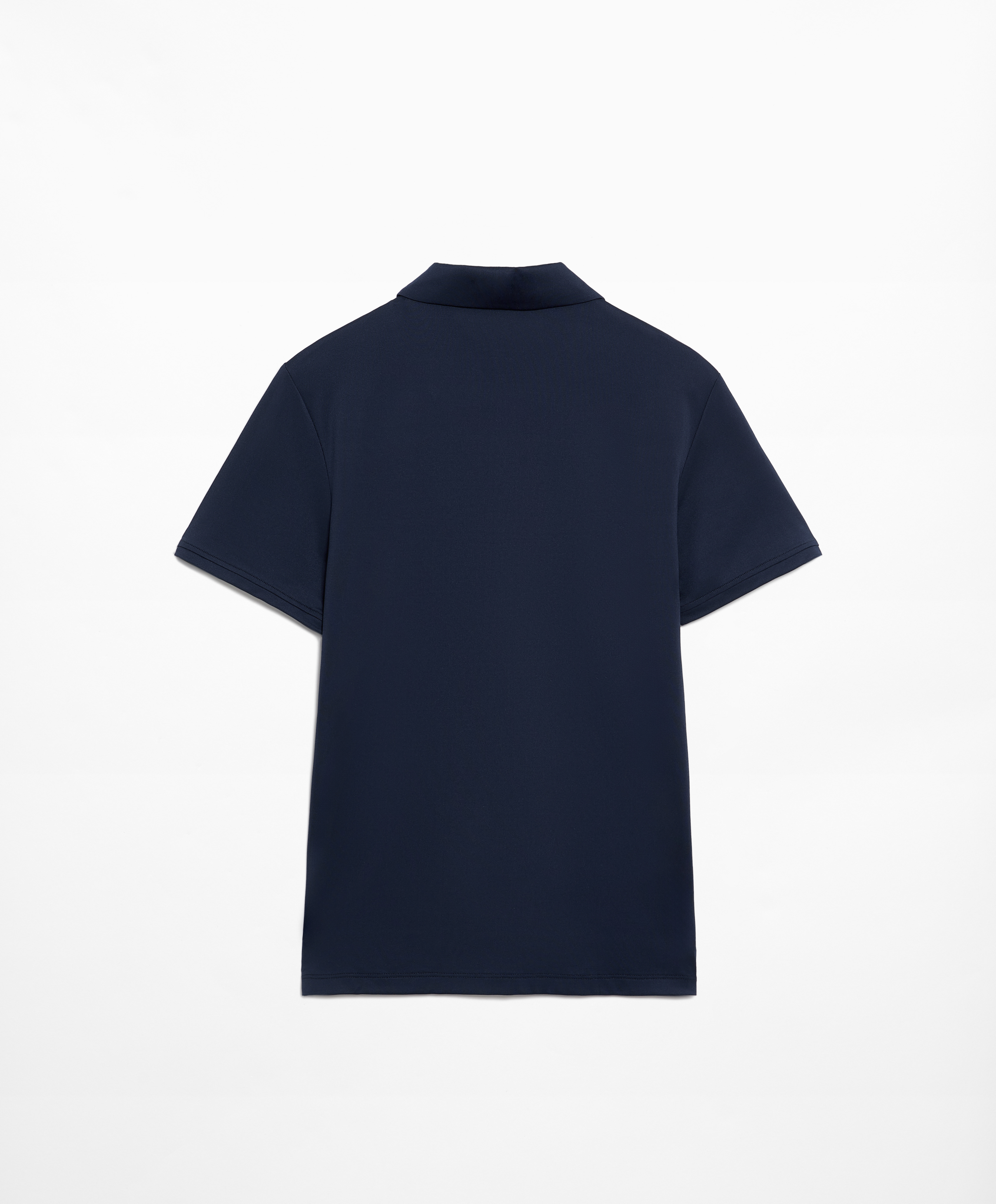 Short-sleeved technical polo shirt