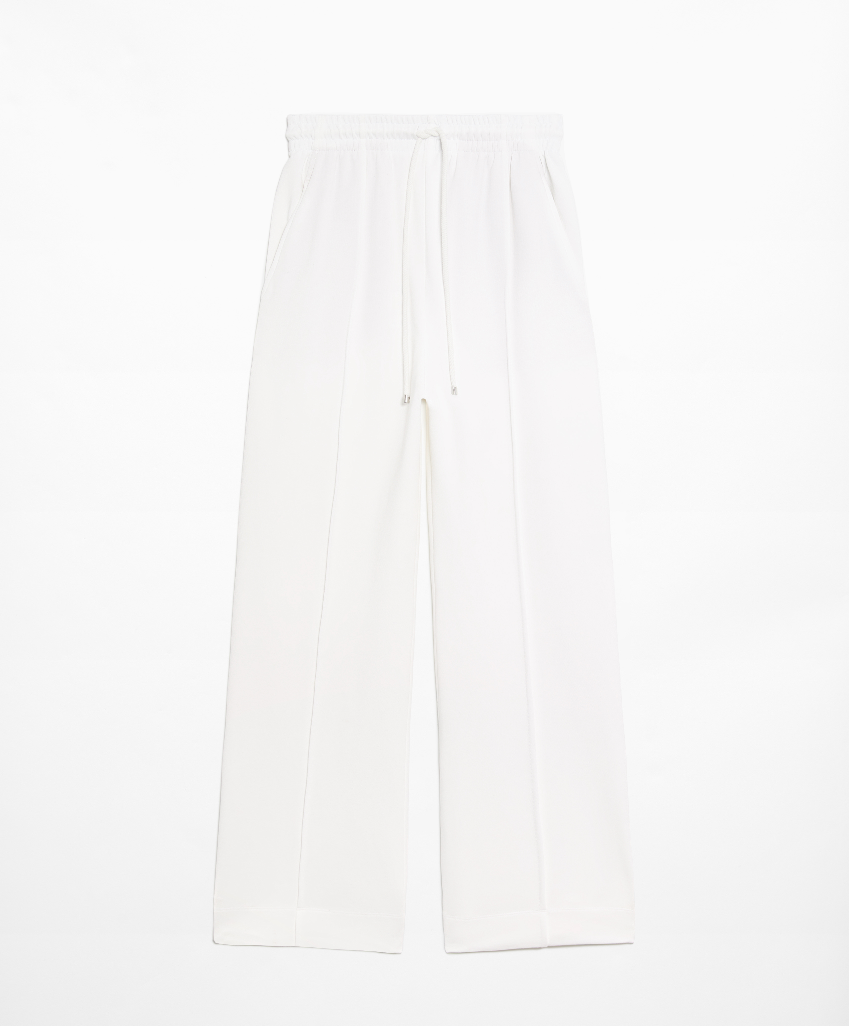 Relaxed straight-leg trousers with cotton and modal