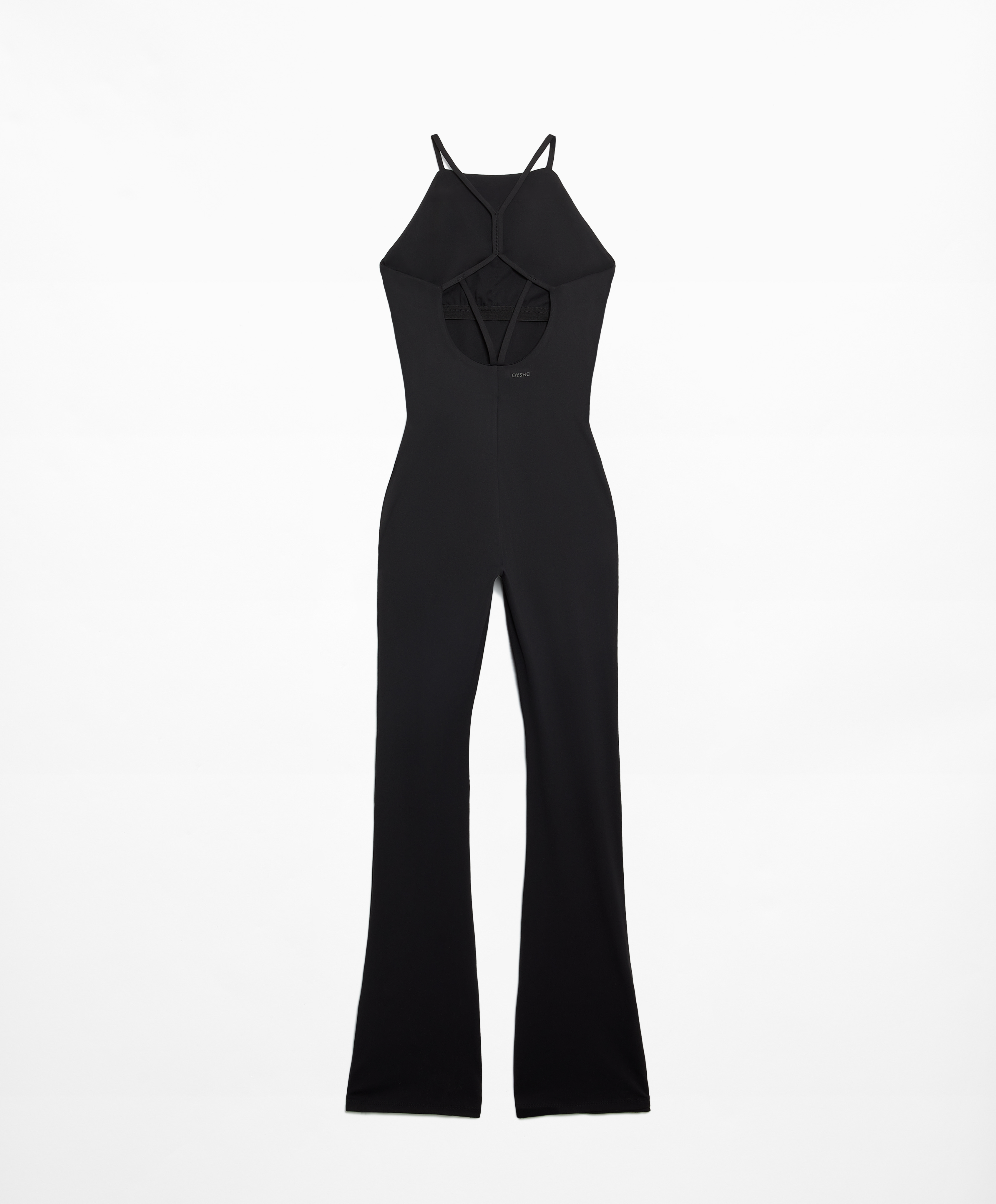 Comfortlux open-back flare jumpsuit