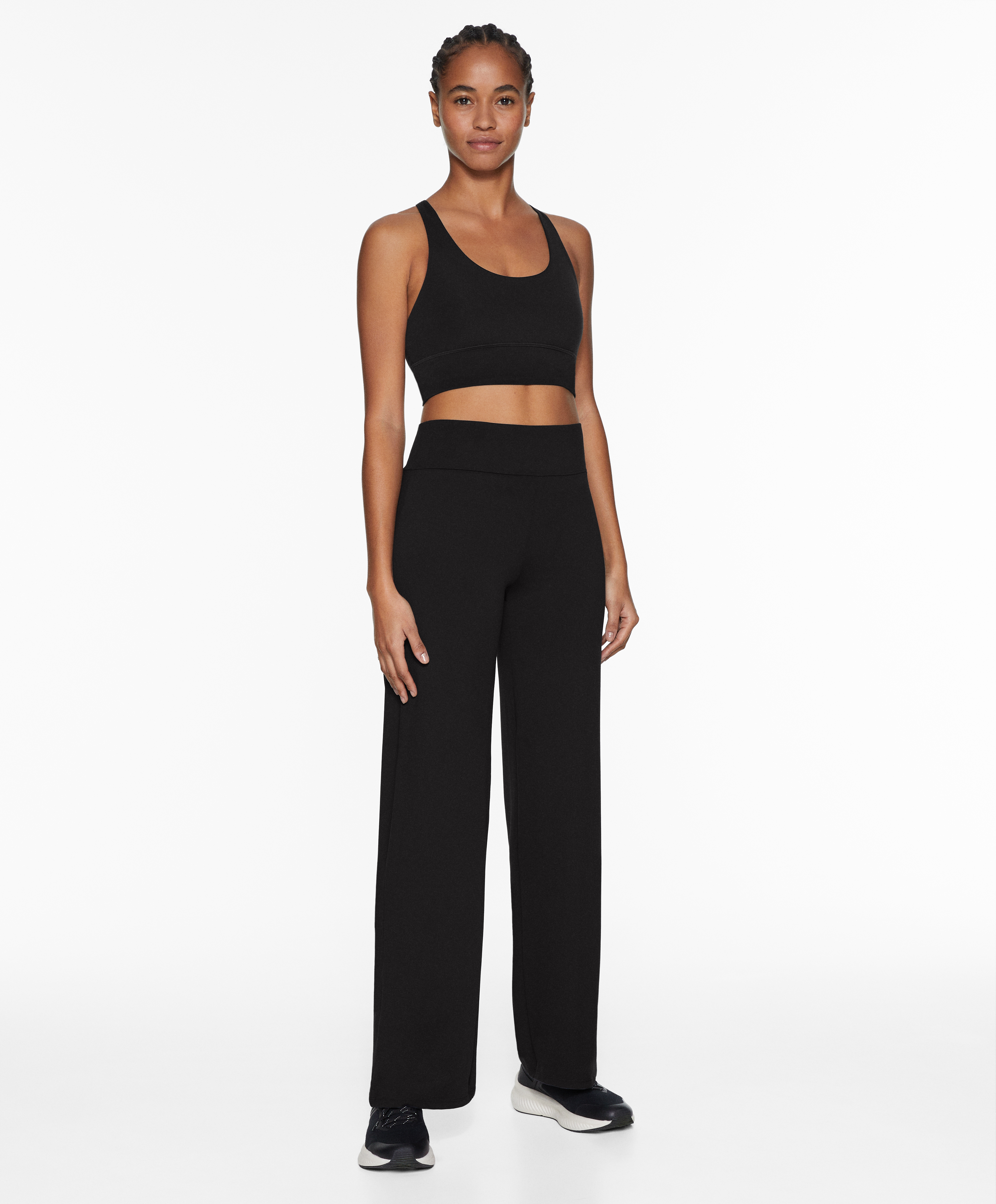 High-rise comfortlux straight-leg trousers