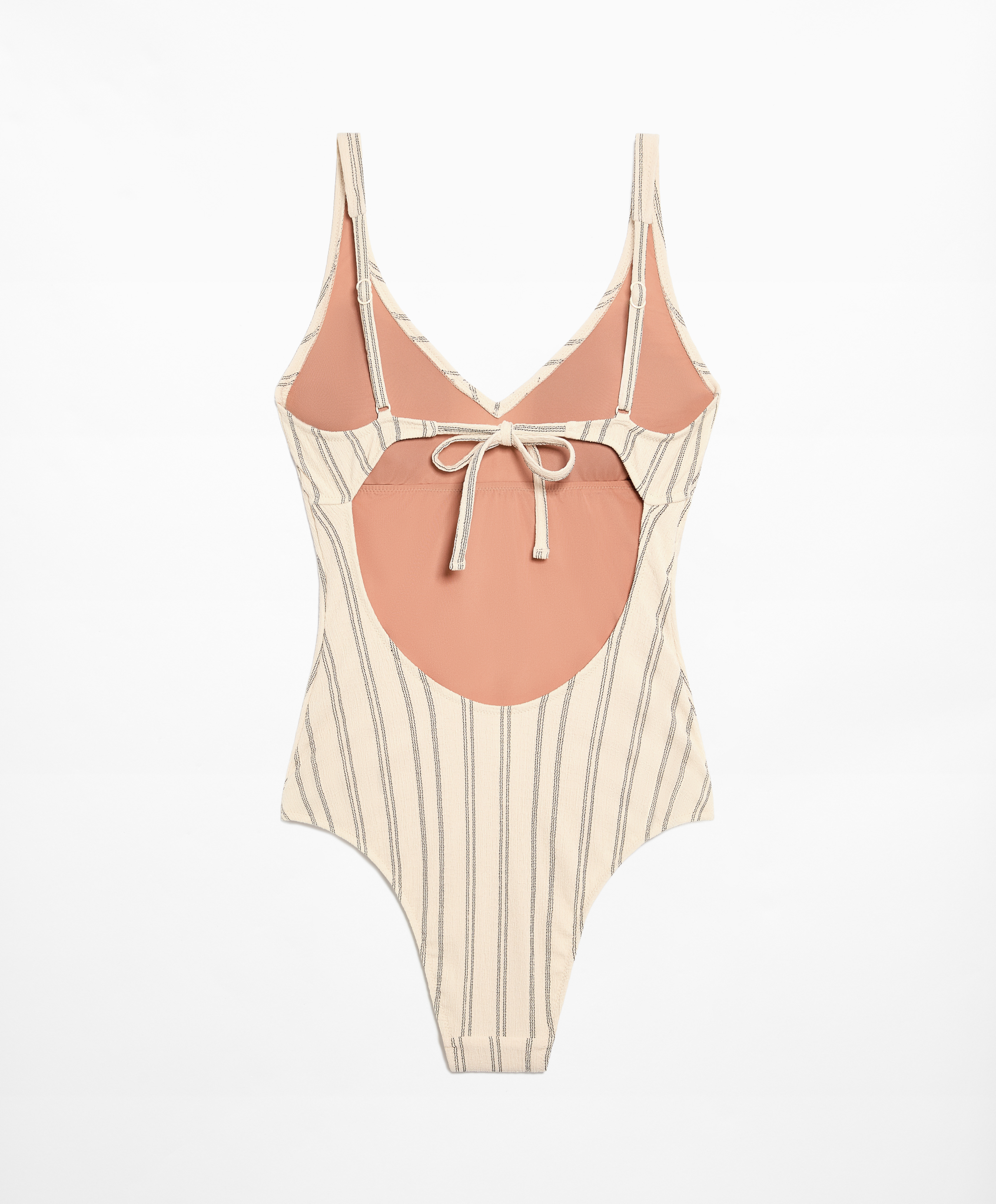 Rustic stripe triangle swimsuit