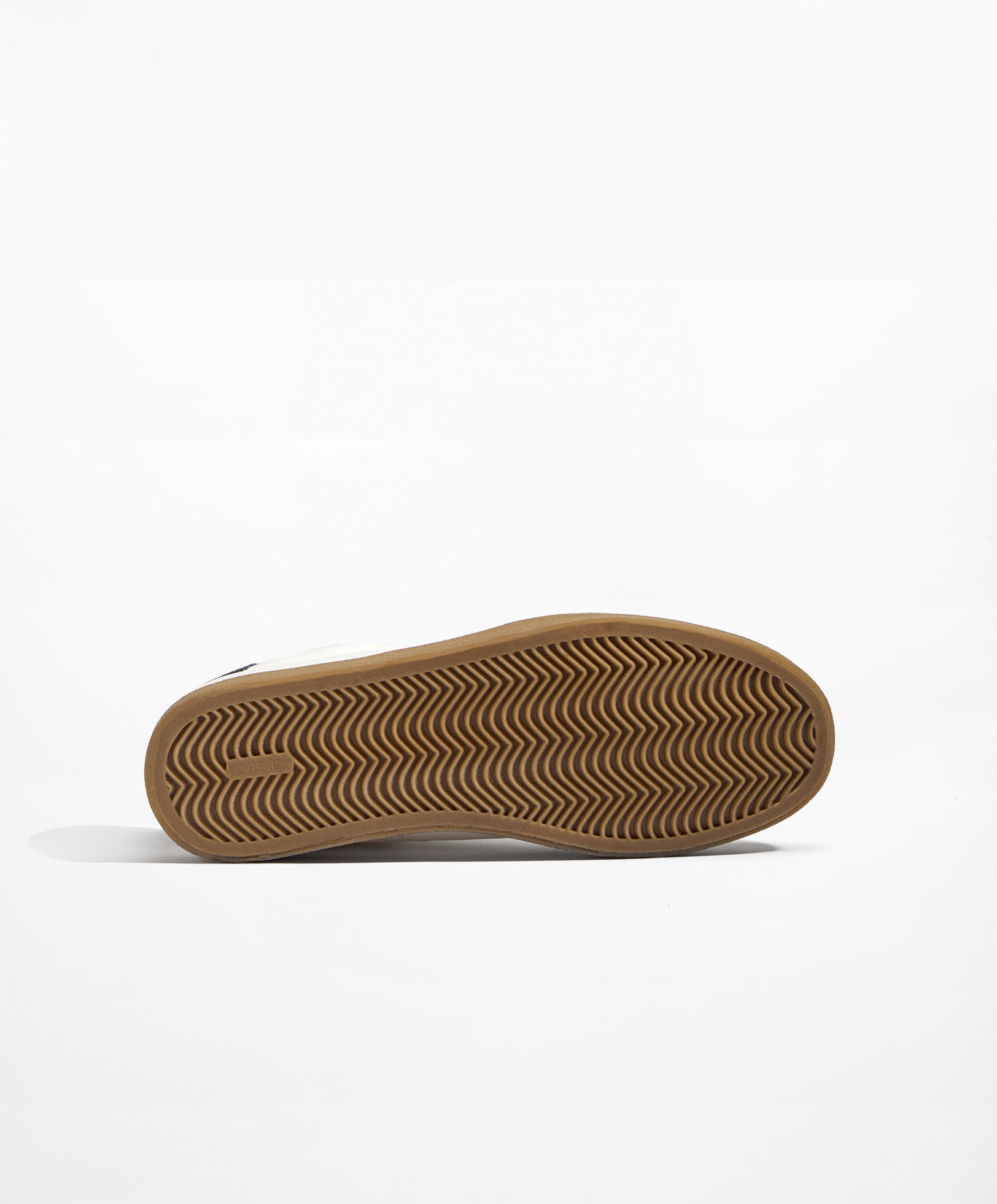 Trainers with nylon and split-leather pieces