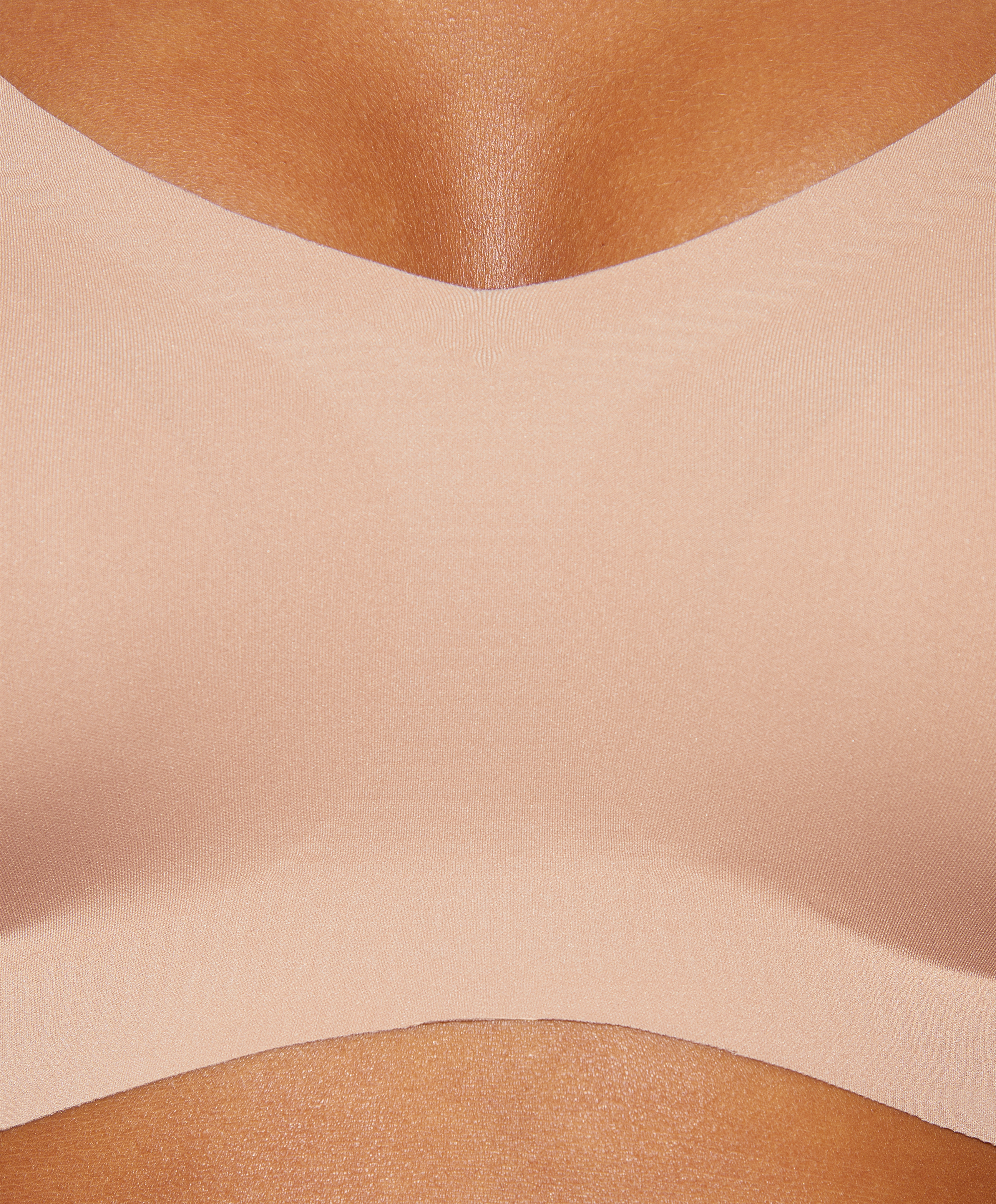 Invisible laser-cut bra top