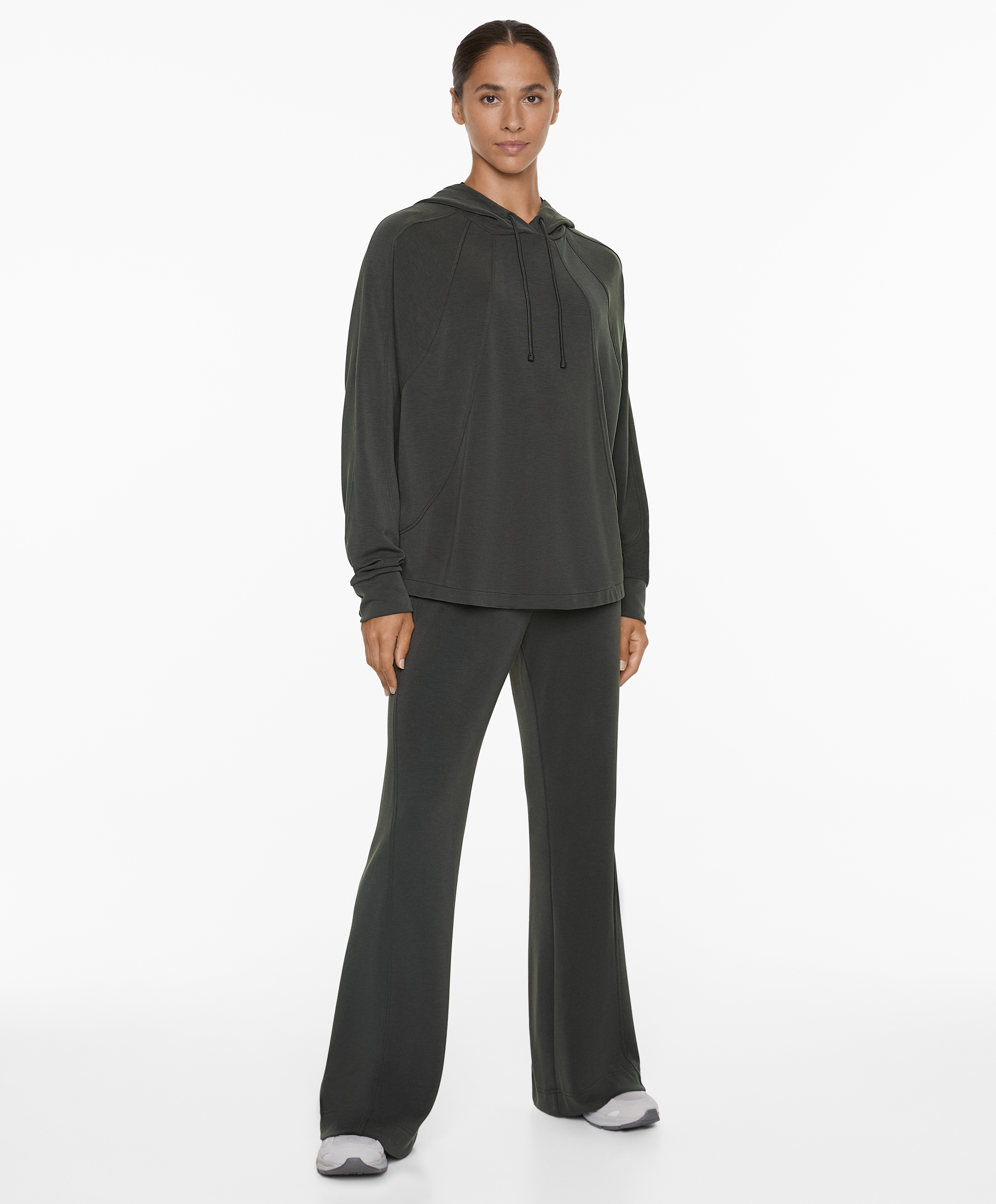 Flare trousers with modal