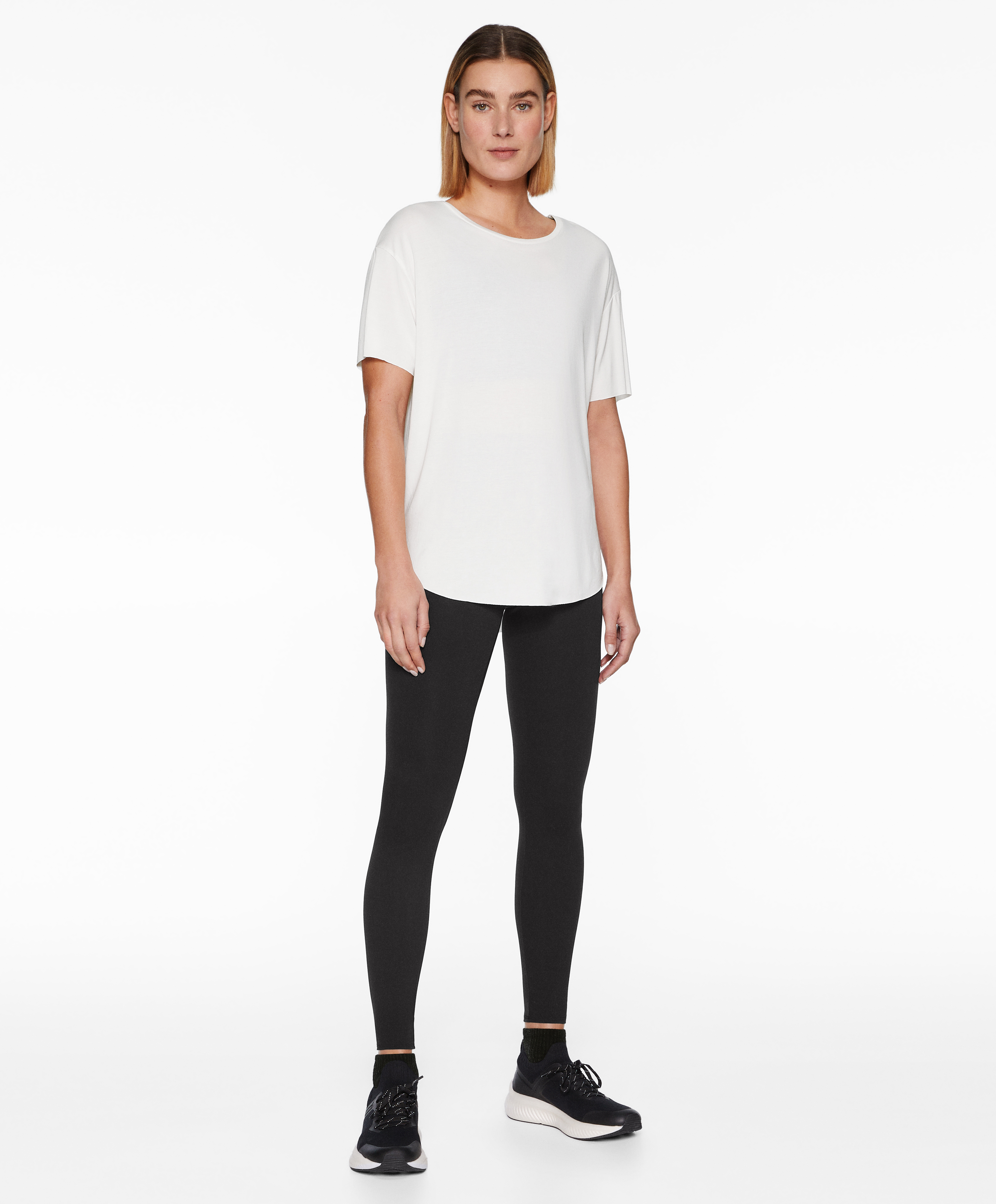 Modal blend short-sleeved T-shirt