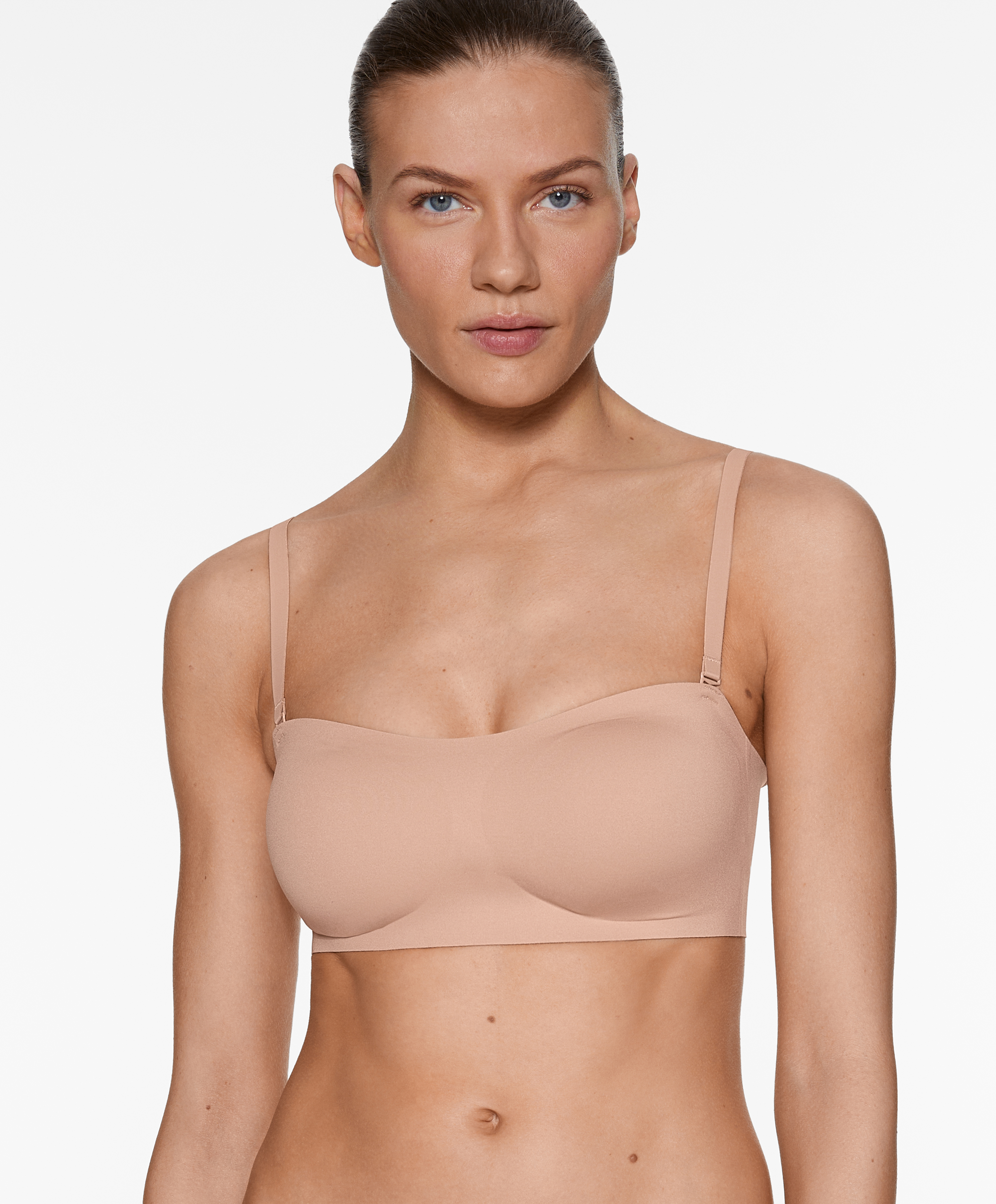Invisible laser-cut bandeau bra