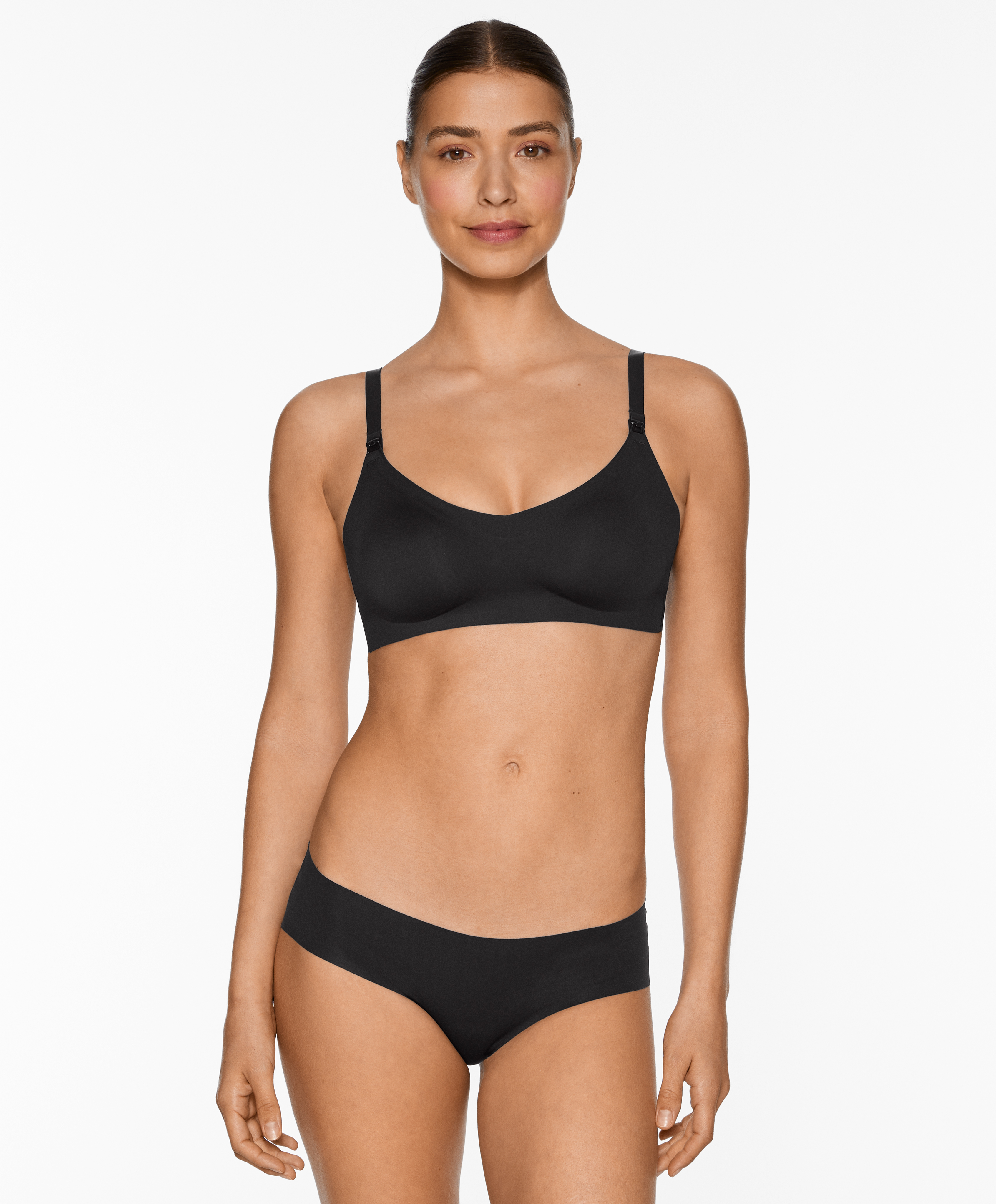 Invisible triangle nursing bra