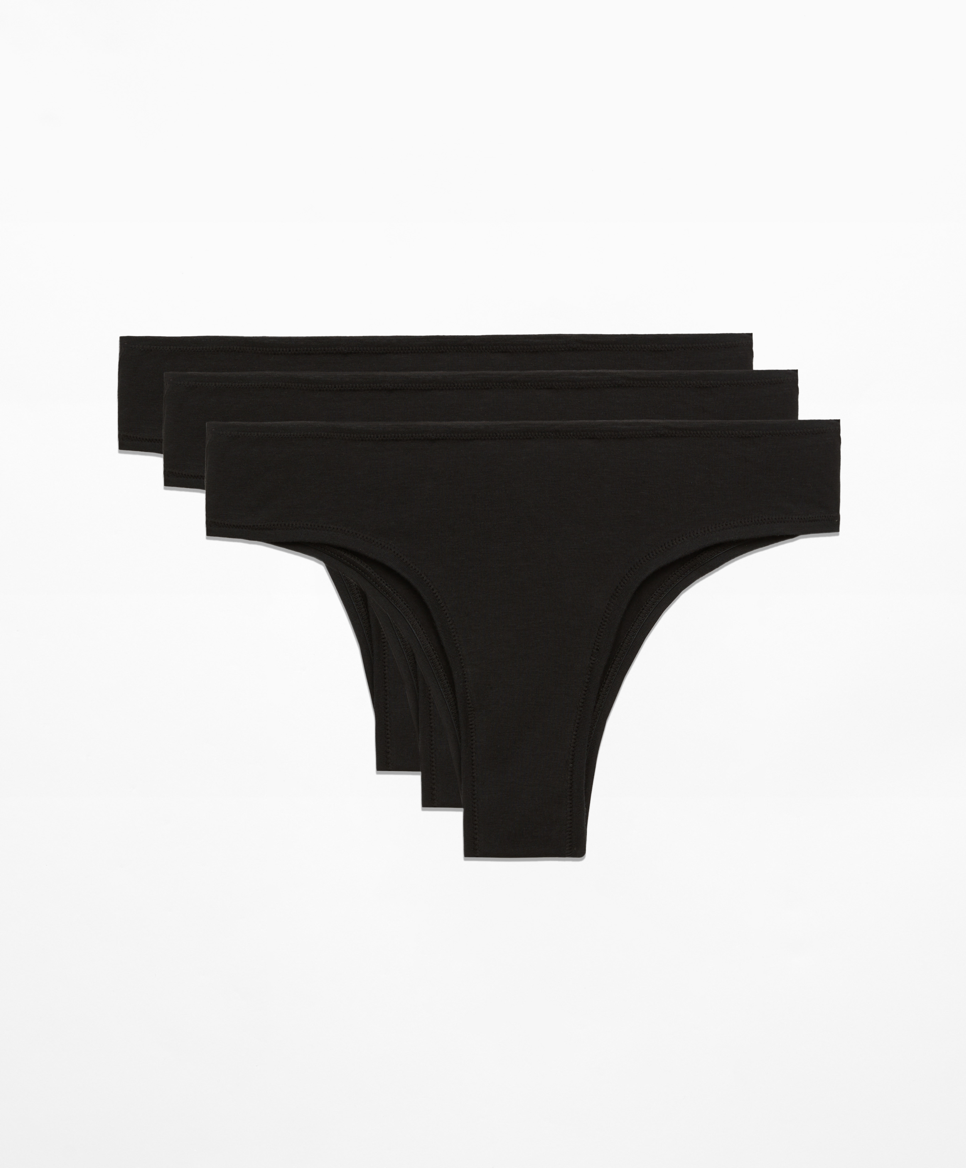 3 cotton blend cheeky briefs