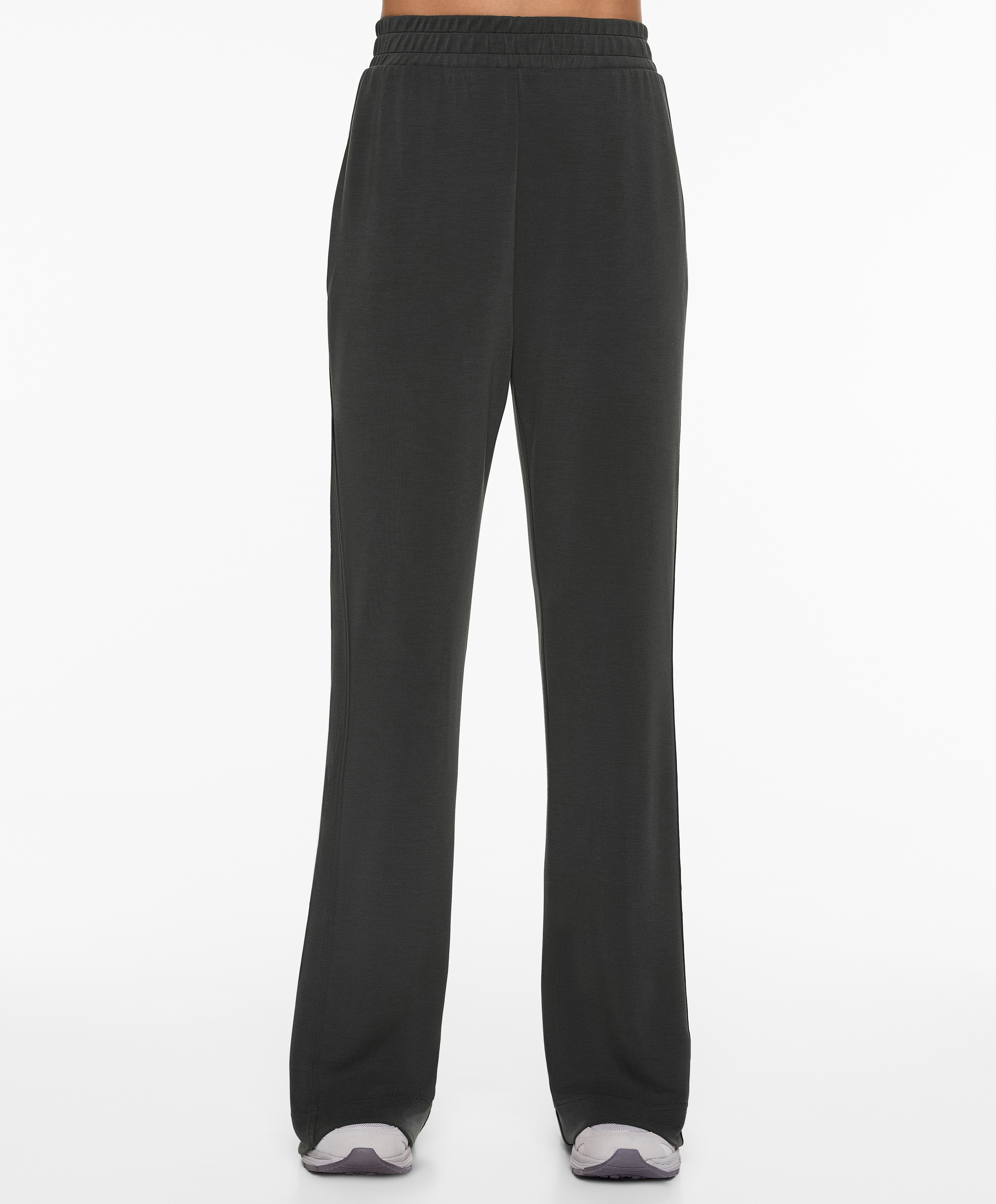 Flare trousers with modal