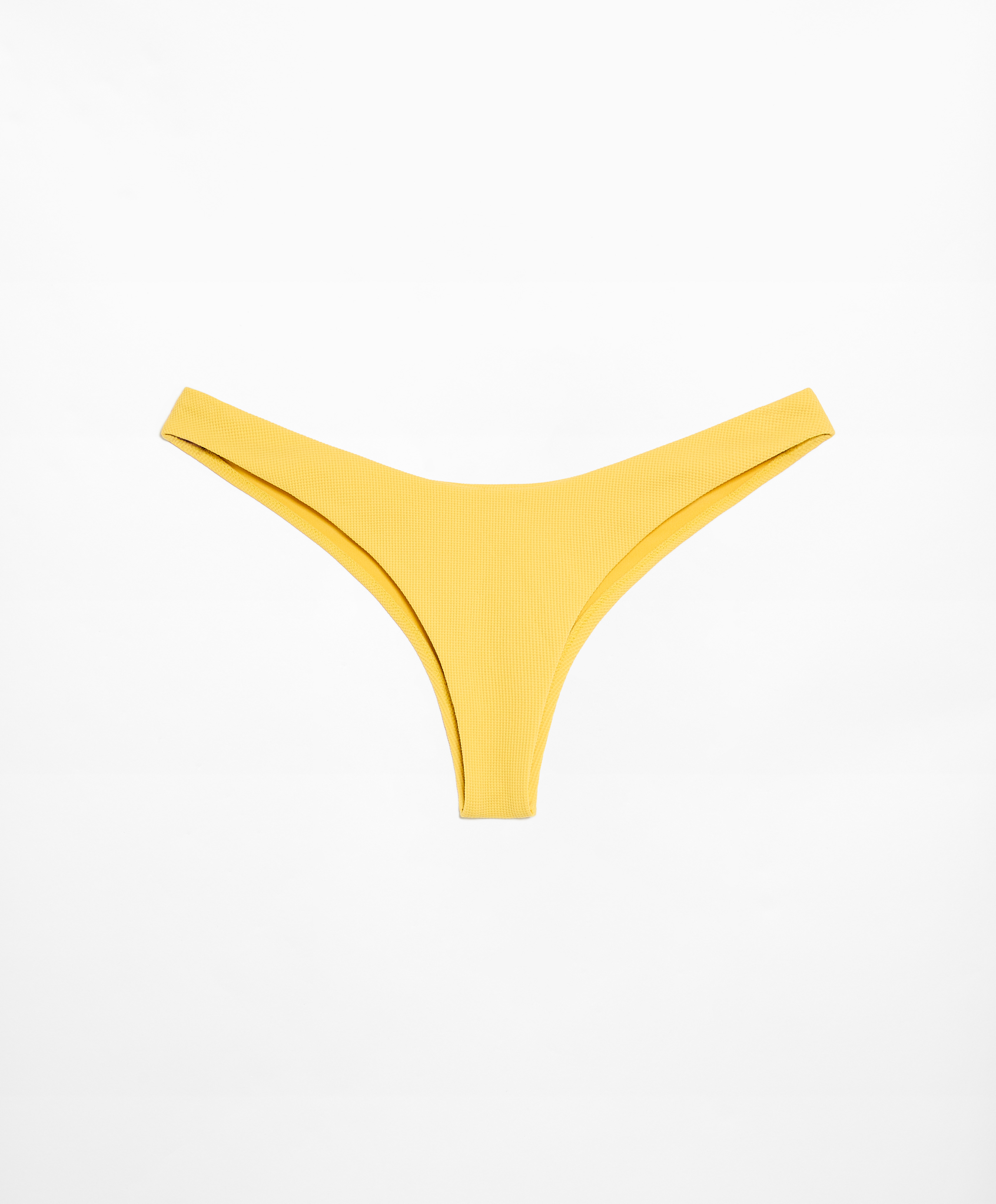 U-cut piqué Brazilian bikini briefs