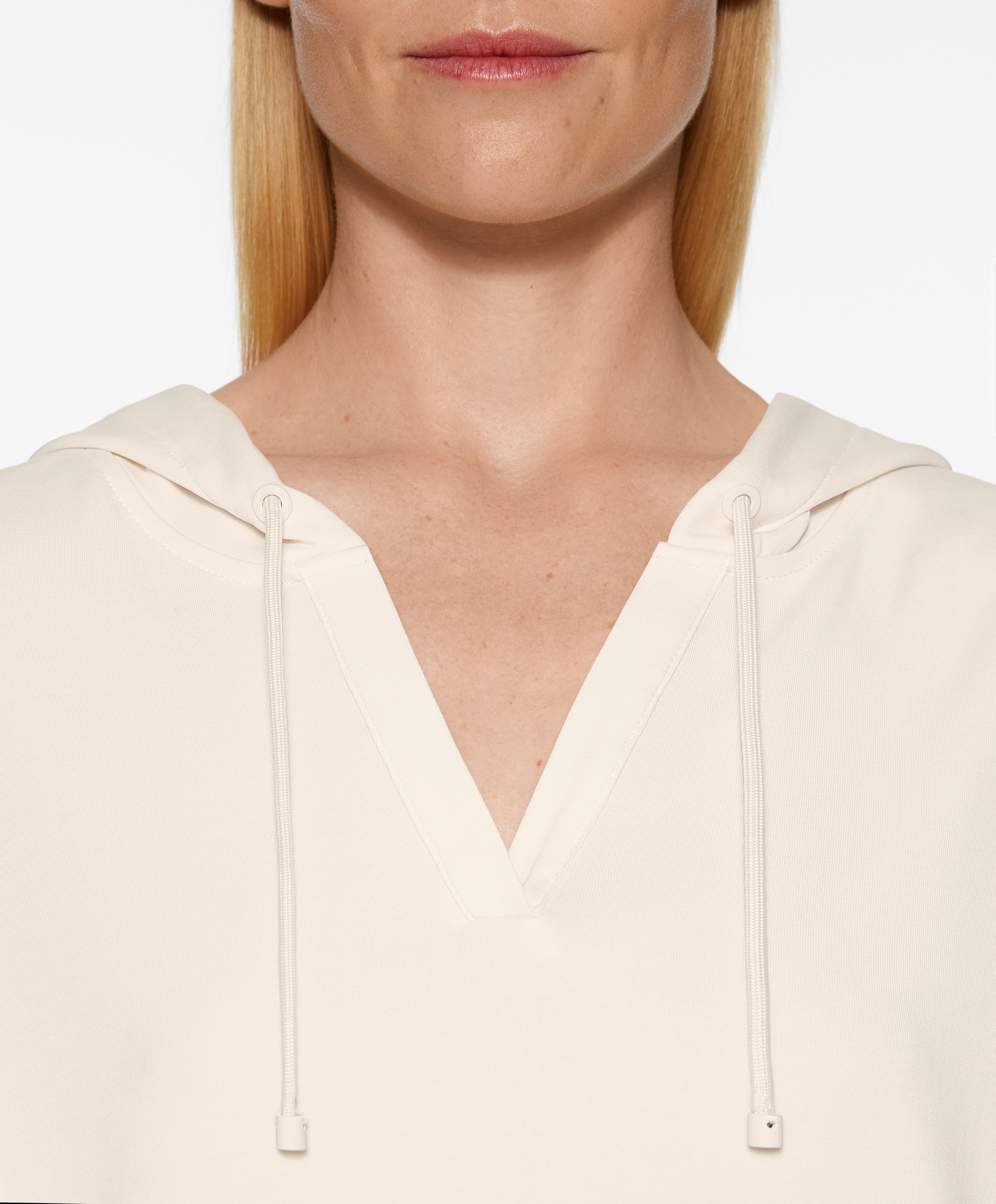 V-neck sweatshirt with modal