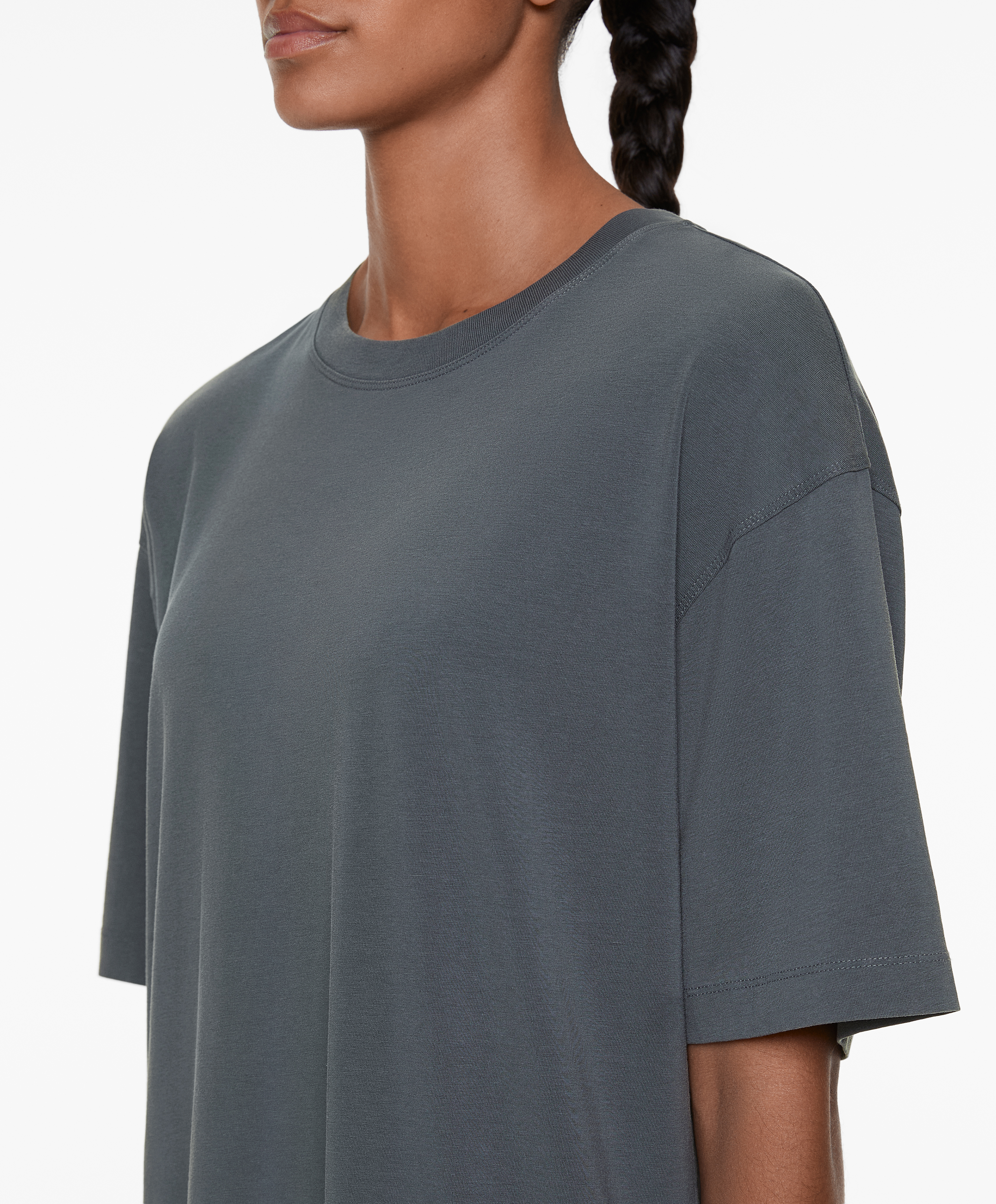 Short sleeve cotton blend T-shirt