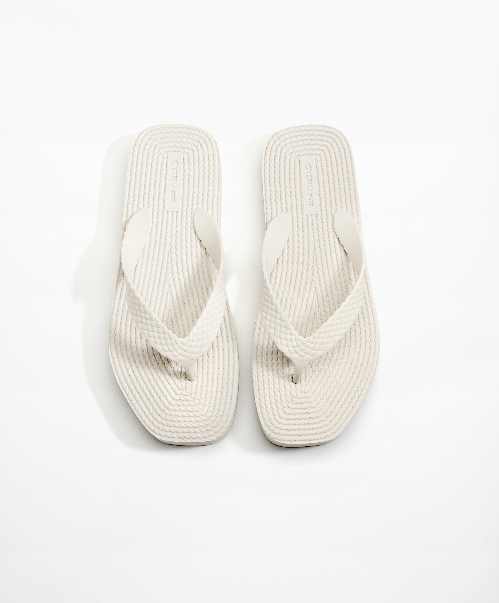 Braided platform beach sandals