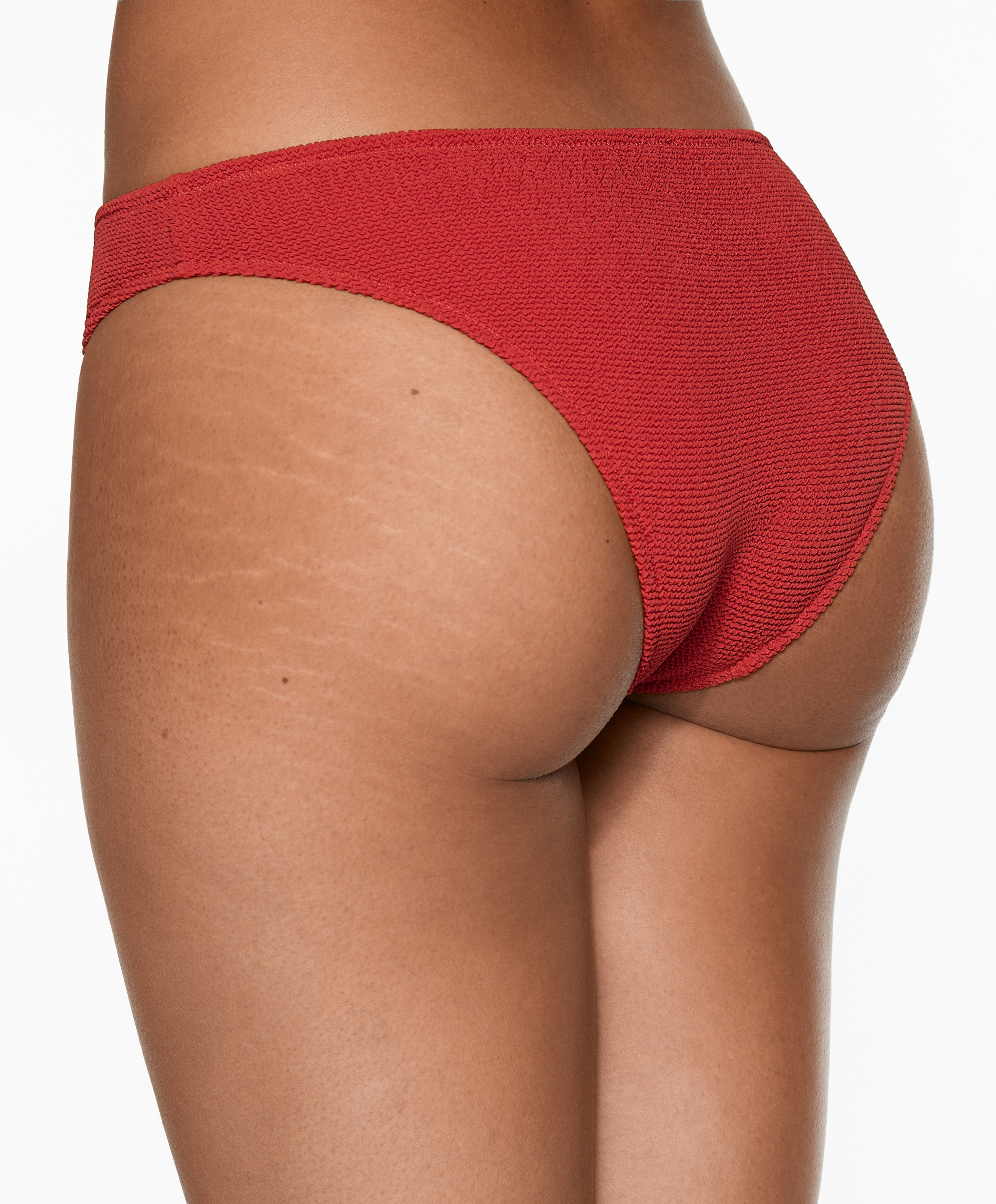 Medium-coverage crinkle bikini briefs