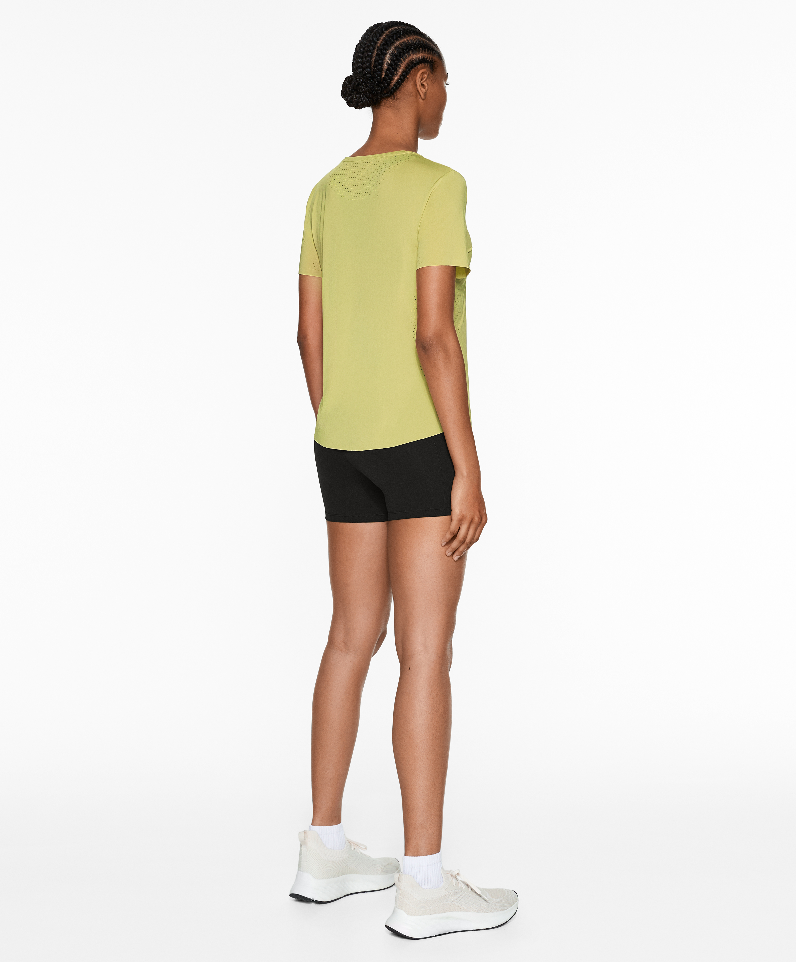 Fitted short-sleeved technical T-shirt