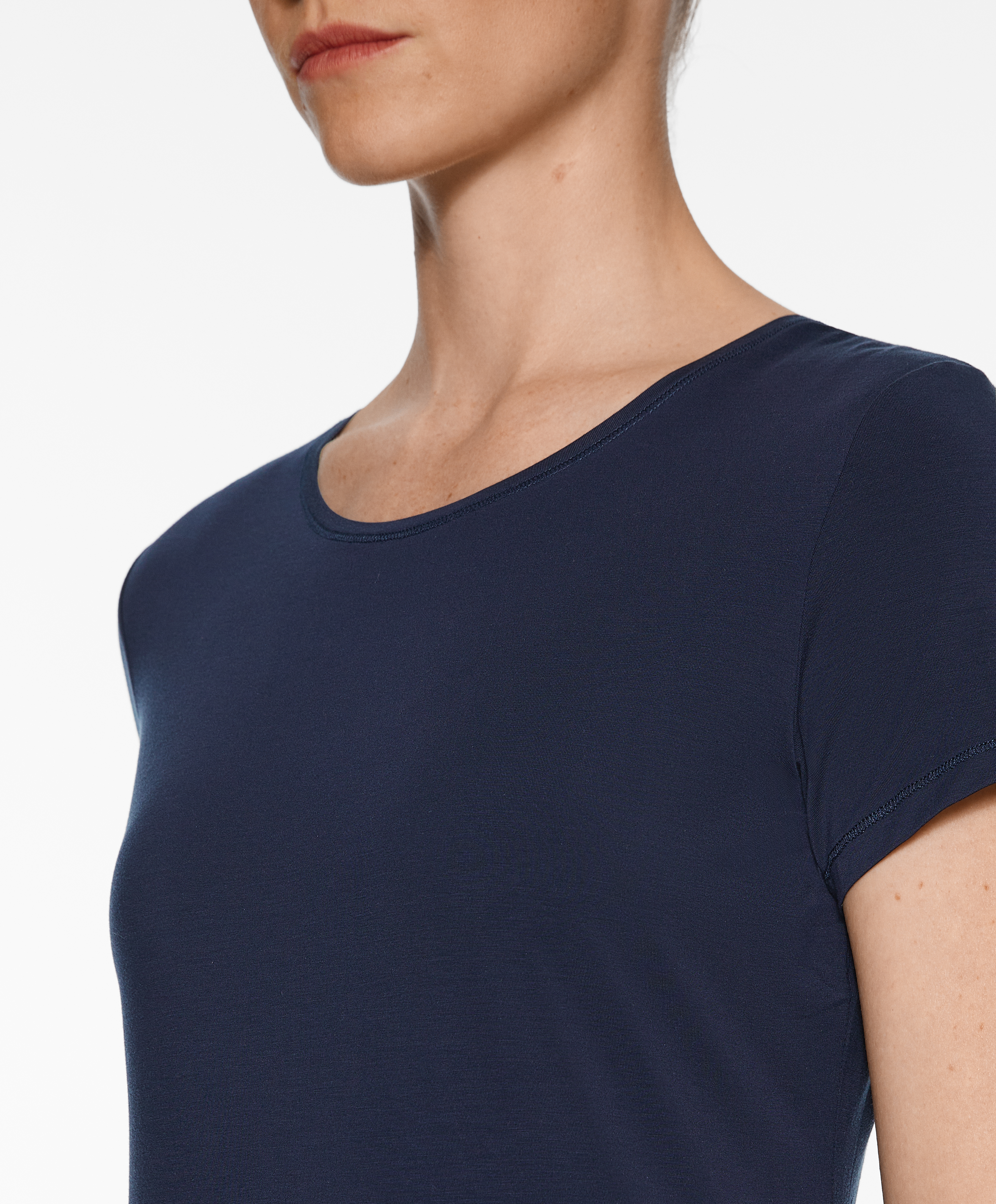 Short sleeve lyocell blend T-shirt