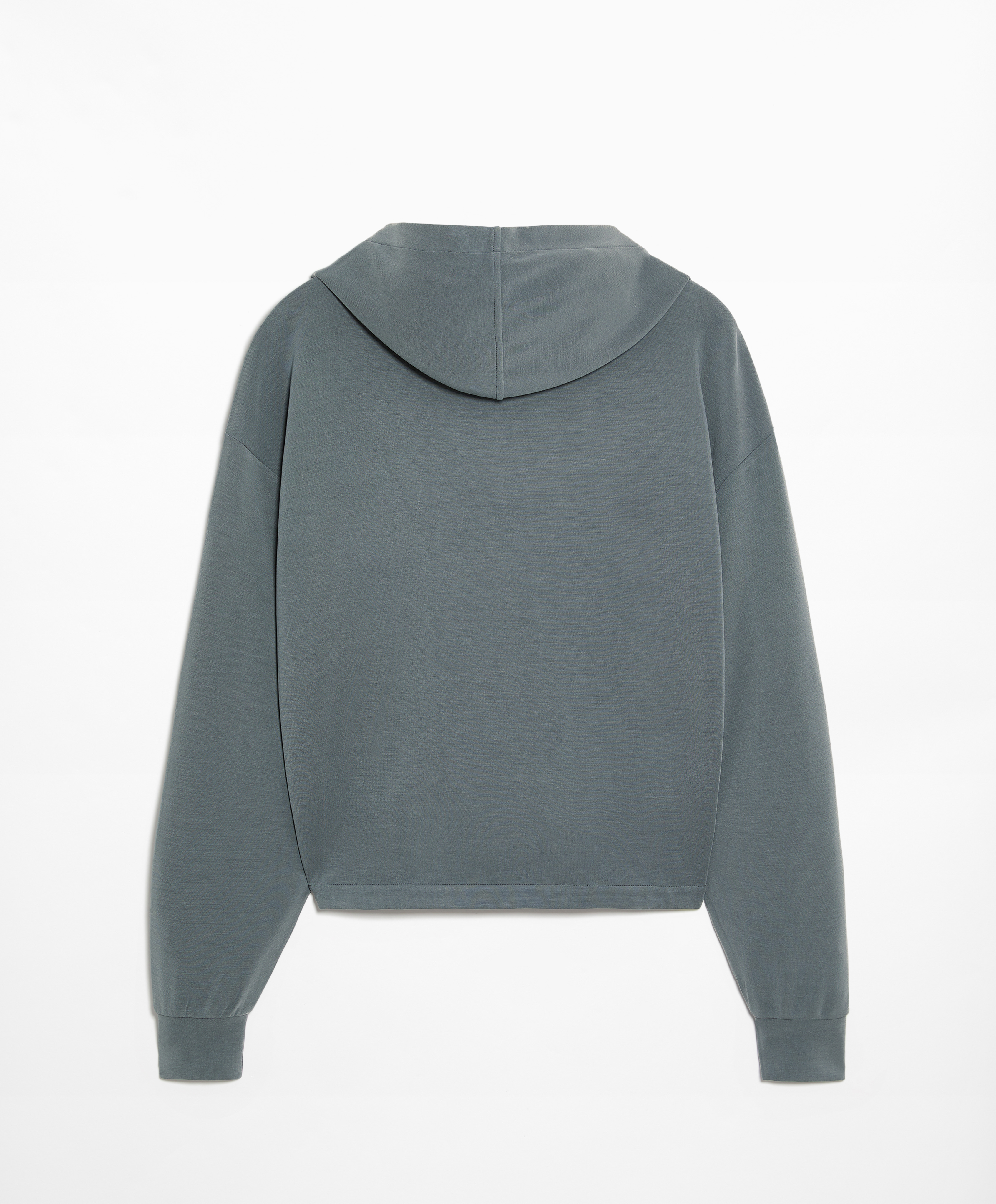 Hooded wrap sweatshirt with modal