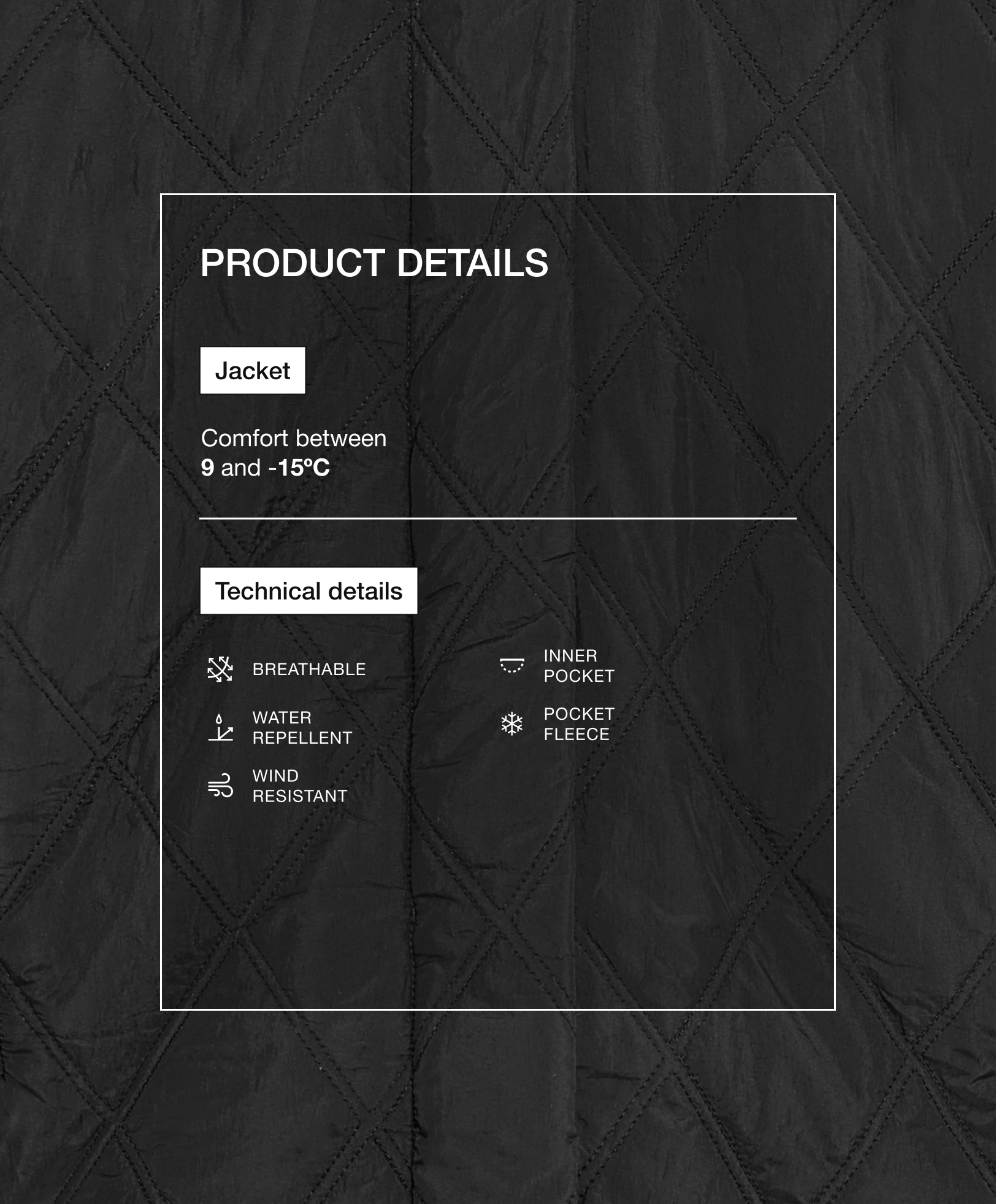 Lightweight, water-repellent FELLEX® AEROGEL padded jacket