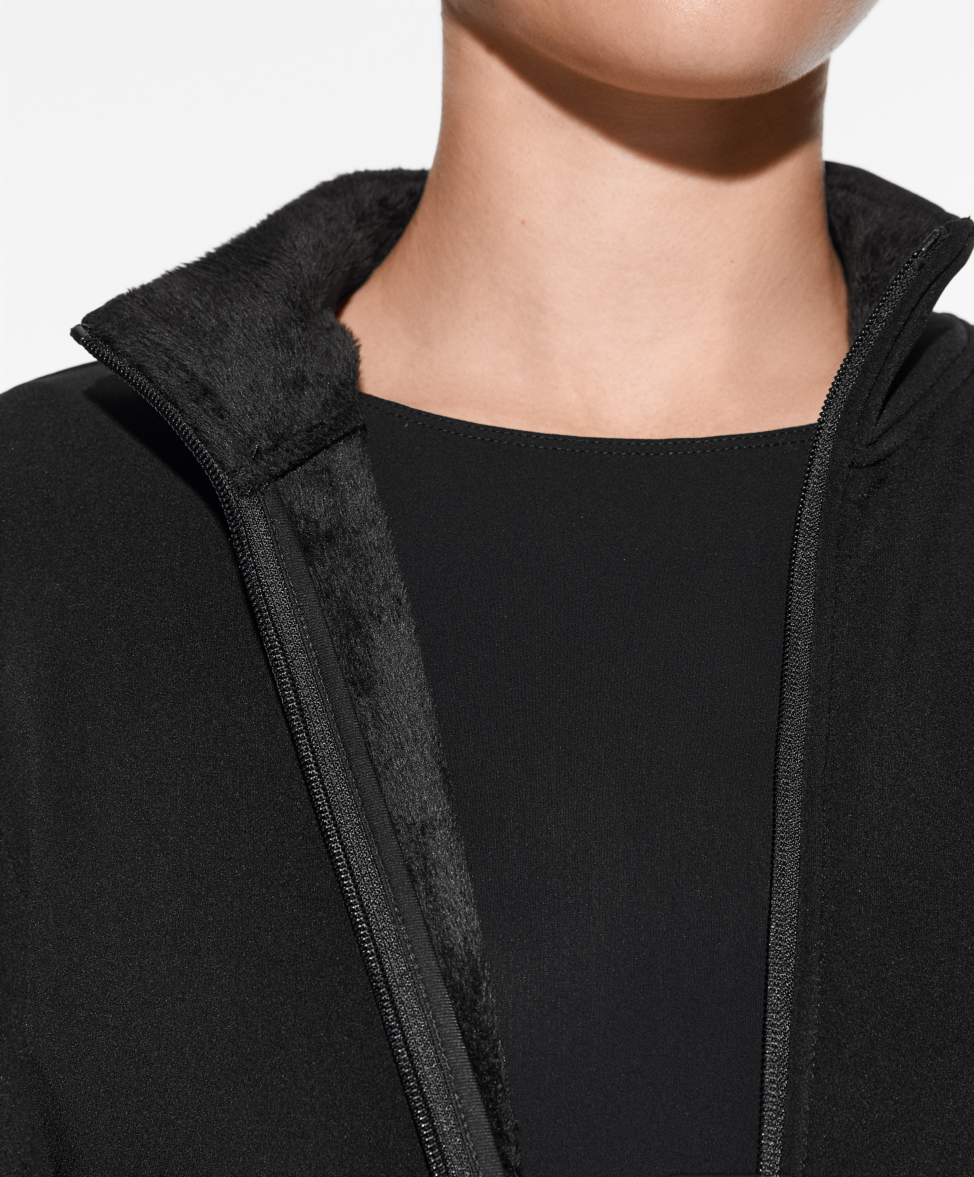Super-extra-warm seamless technical jacket