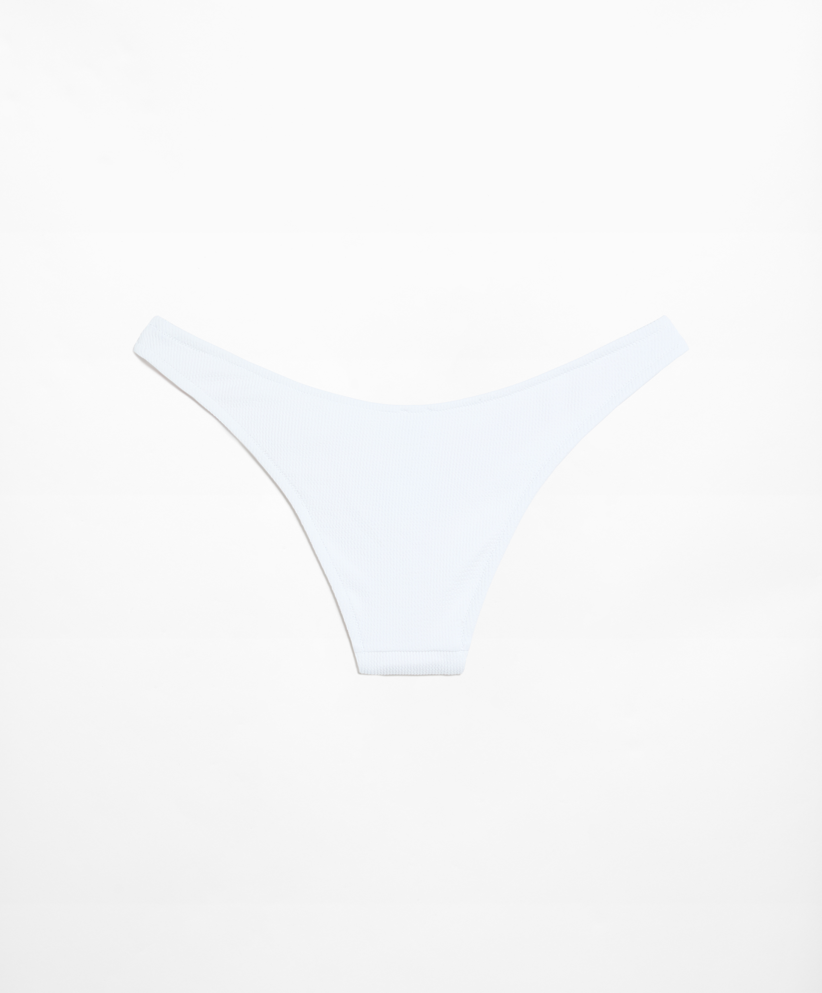 Medium-coverage U-cut rib bikini briefs