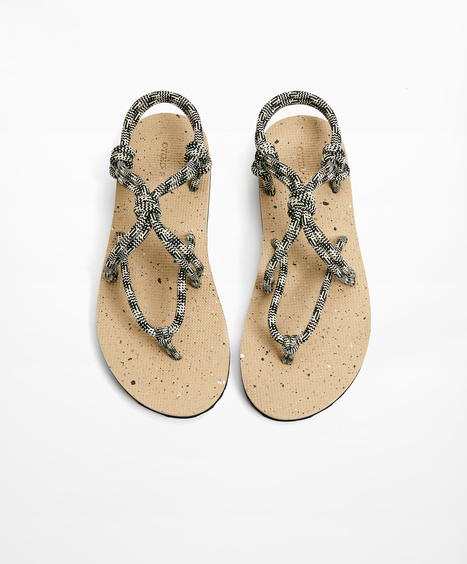Knotted rope sandals