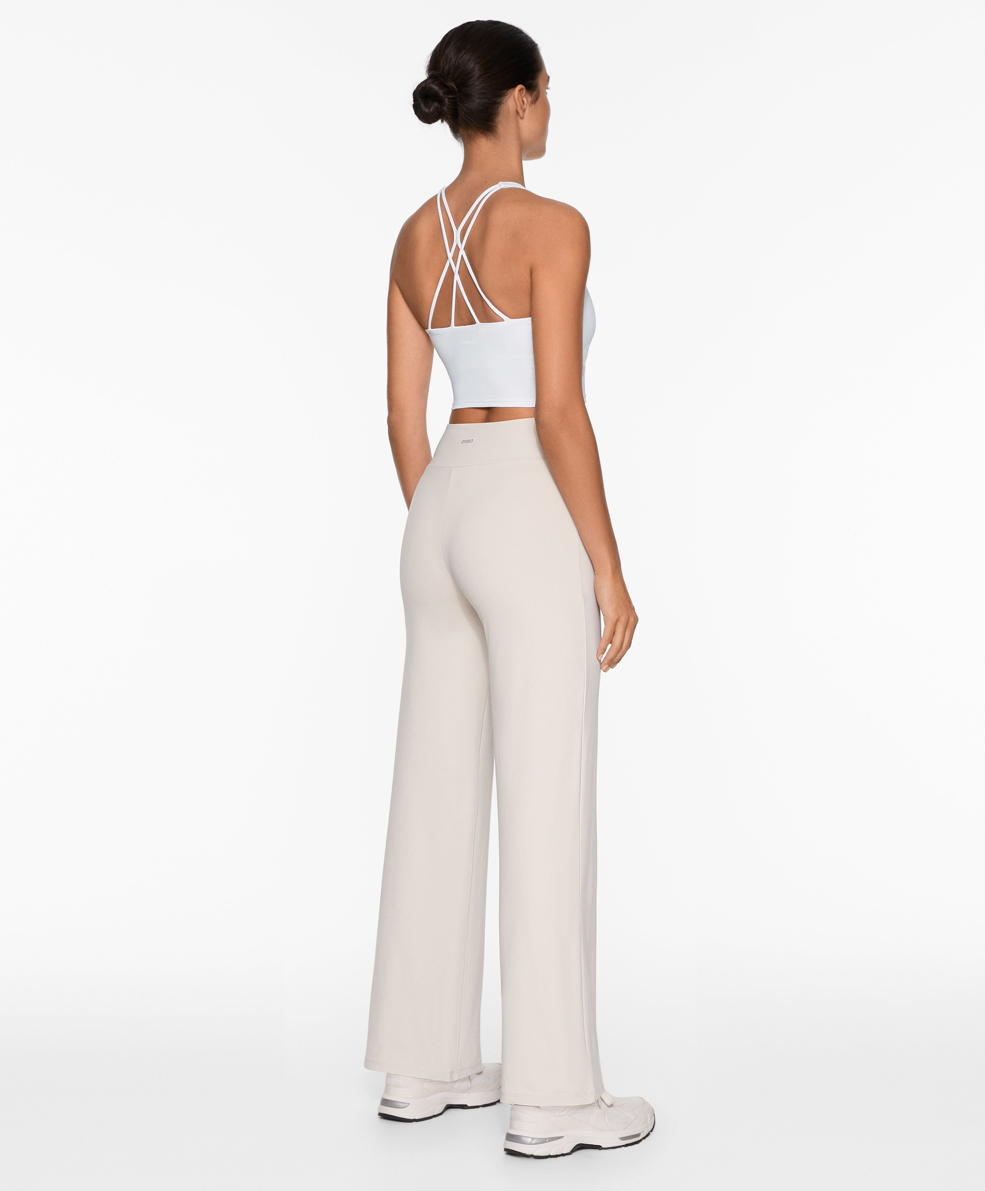 High-rise comfortlux straight-leg trousers