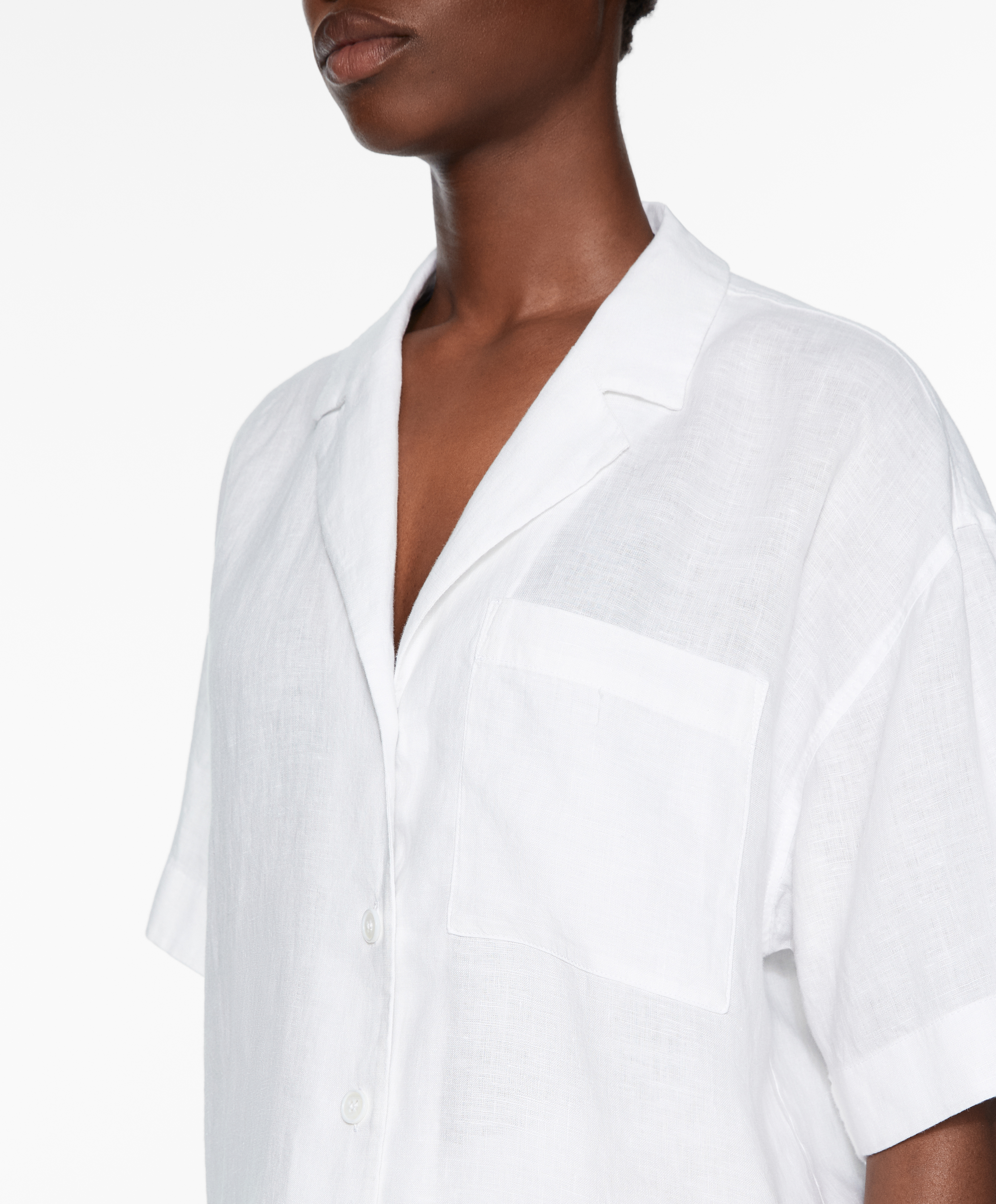 100% linen short sleeve shirt