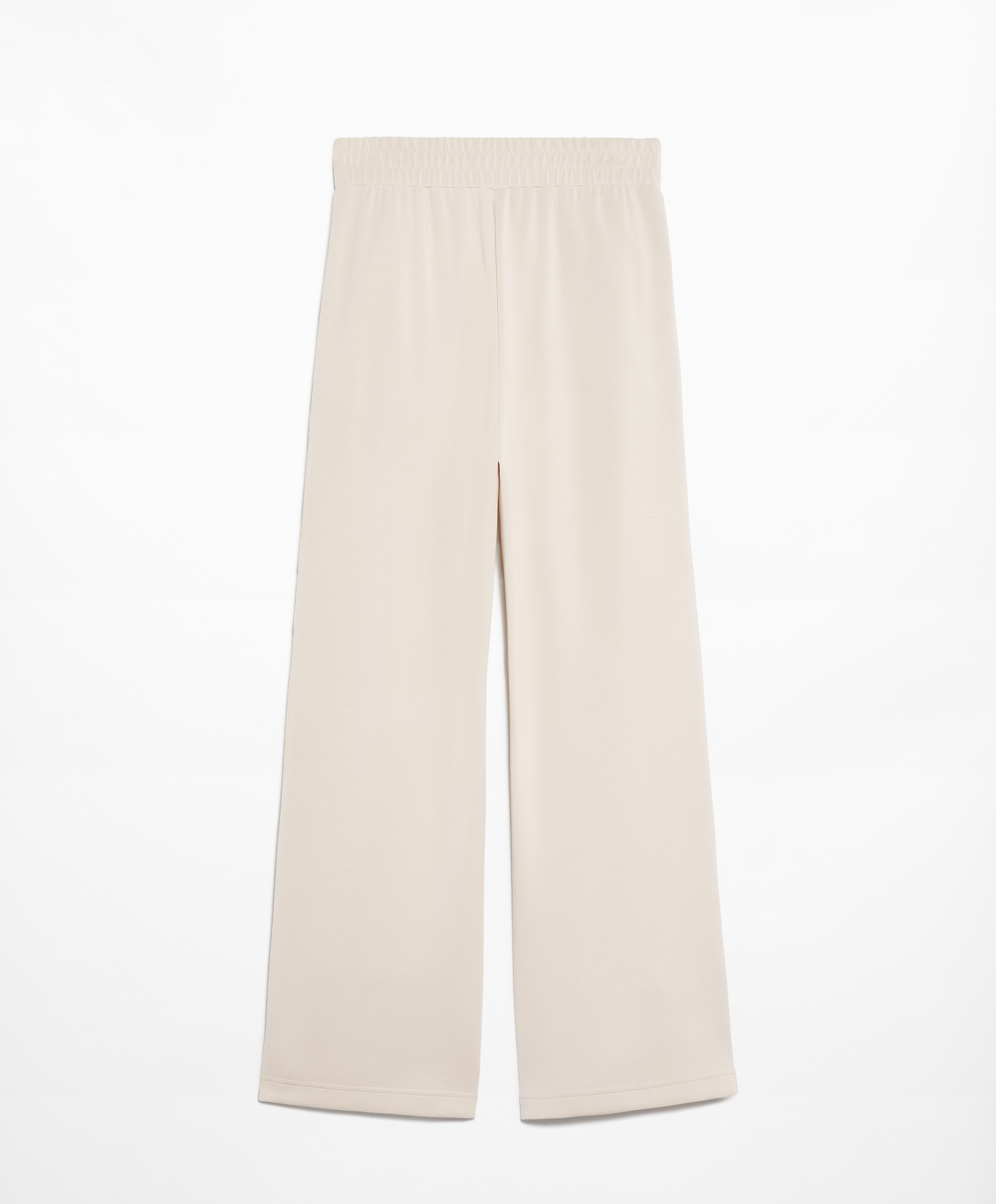 Soft-touch wide, straight-leg trousers with modal and buttons
