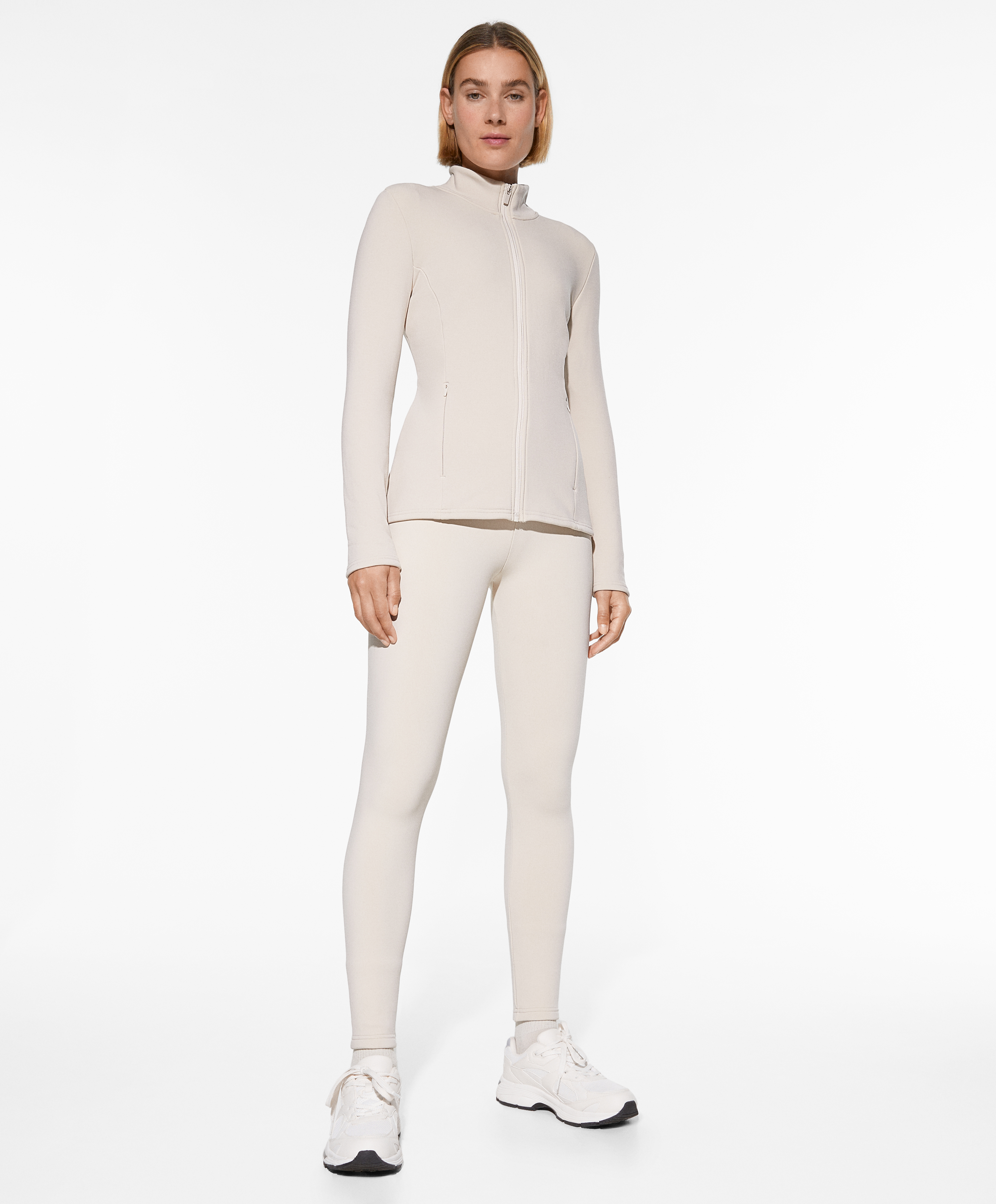 Super-extra-warm seamless 65cm ankle-length leggings