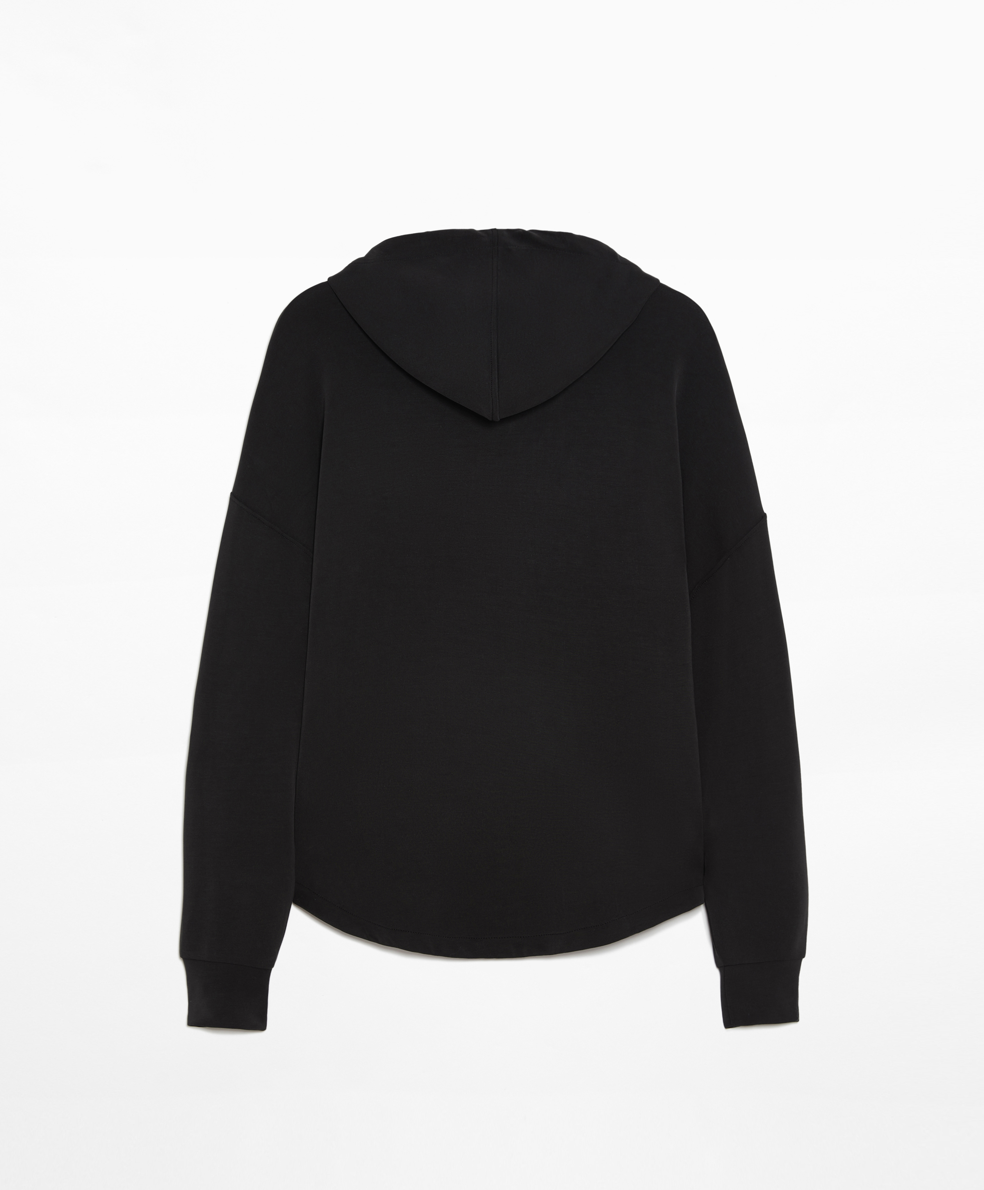 Soft-touch sweatshirt with modal and zip
