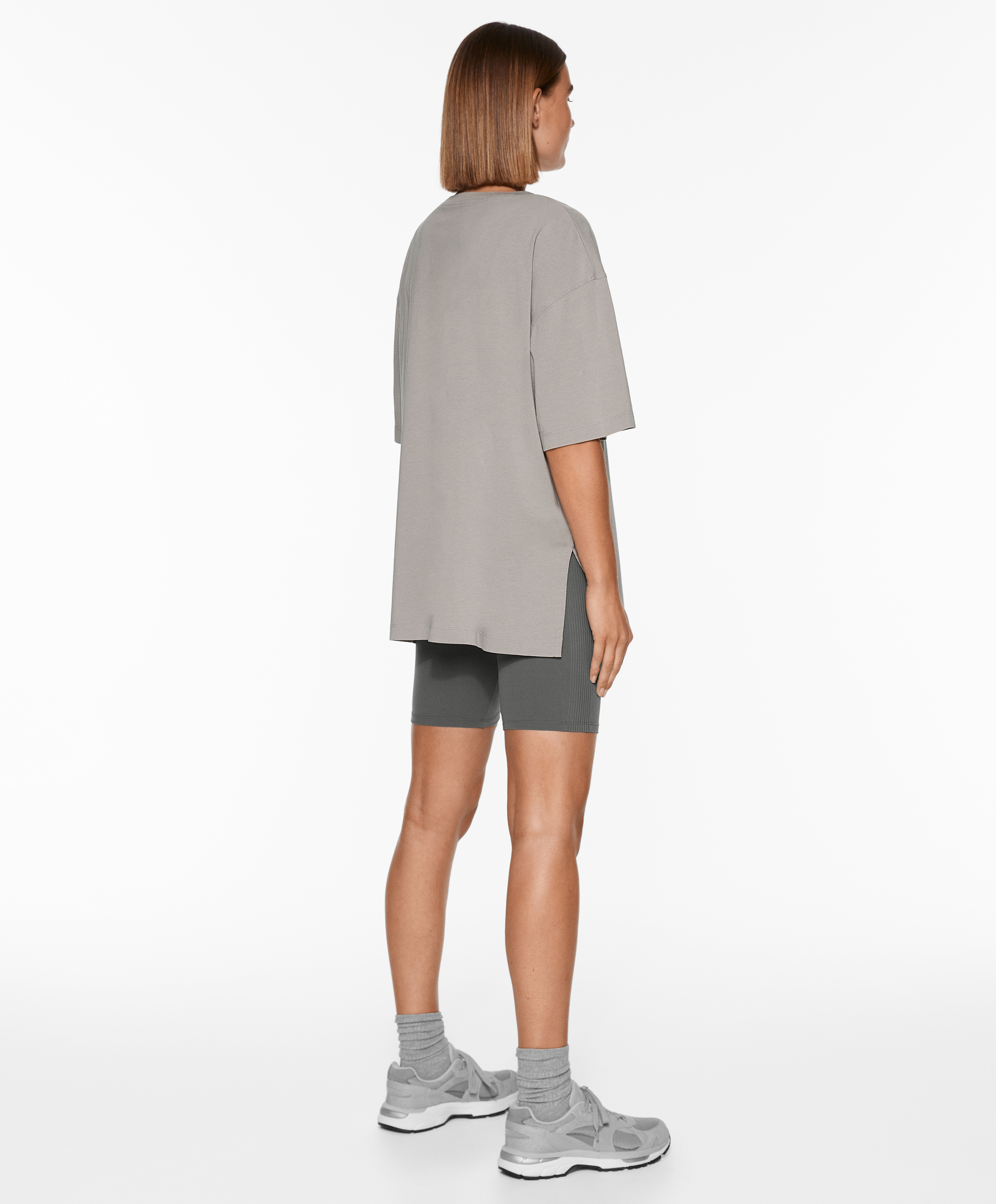 Short sleeve cotton blend T-shirt