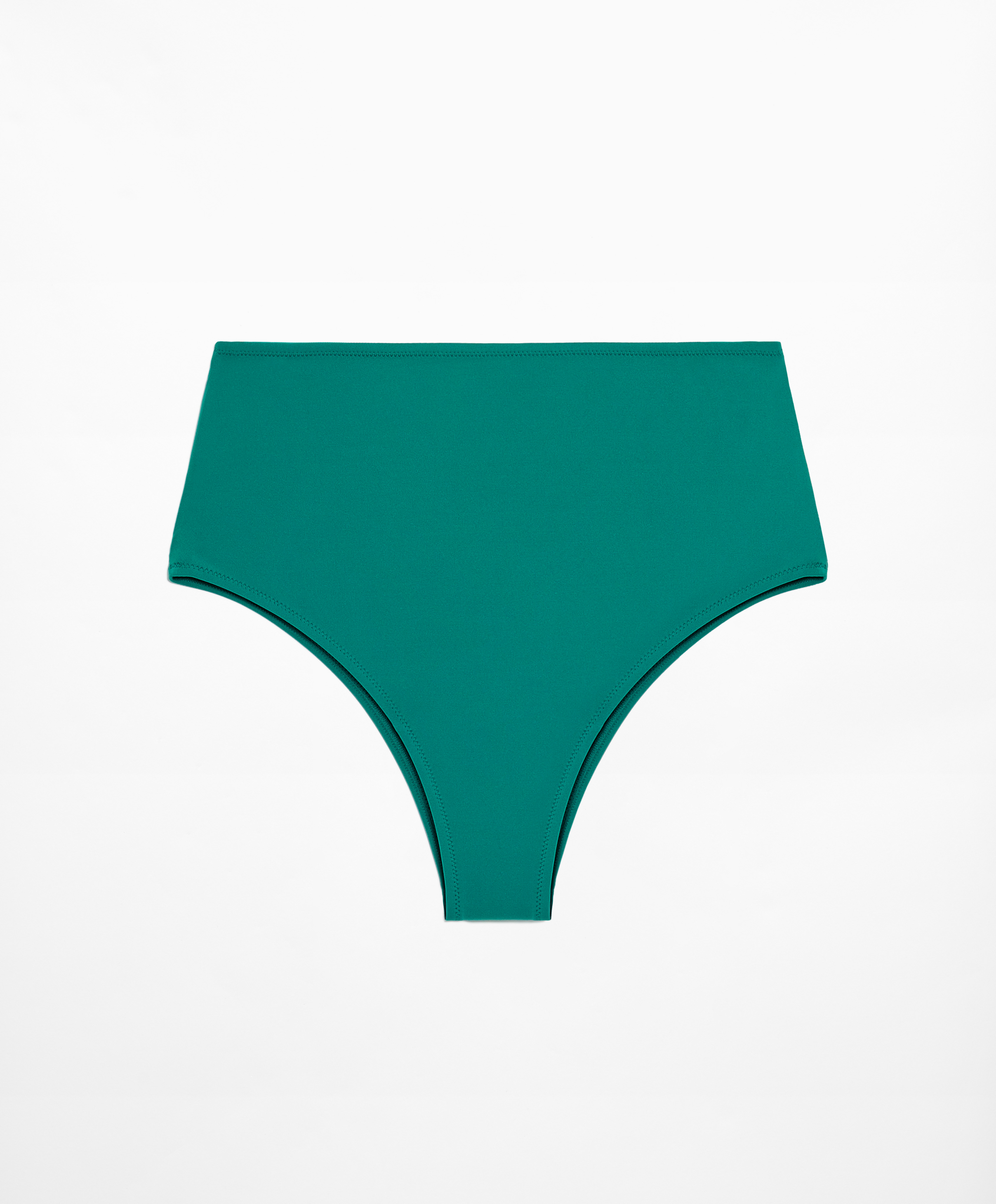 Shapewear-effect high-coverage bikini briefs