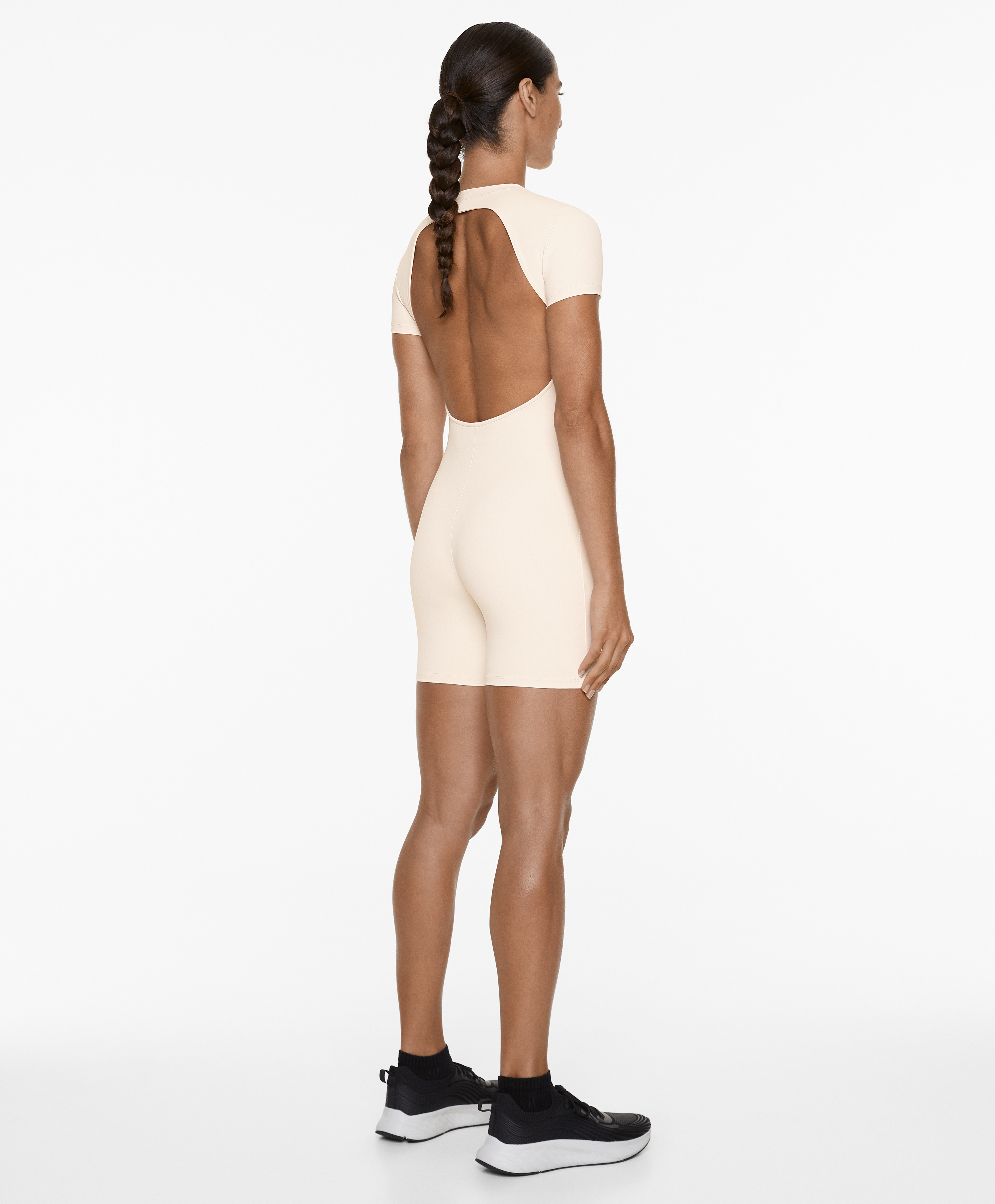 Open-back Comfortlux short jumpsuit