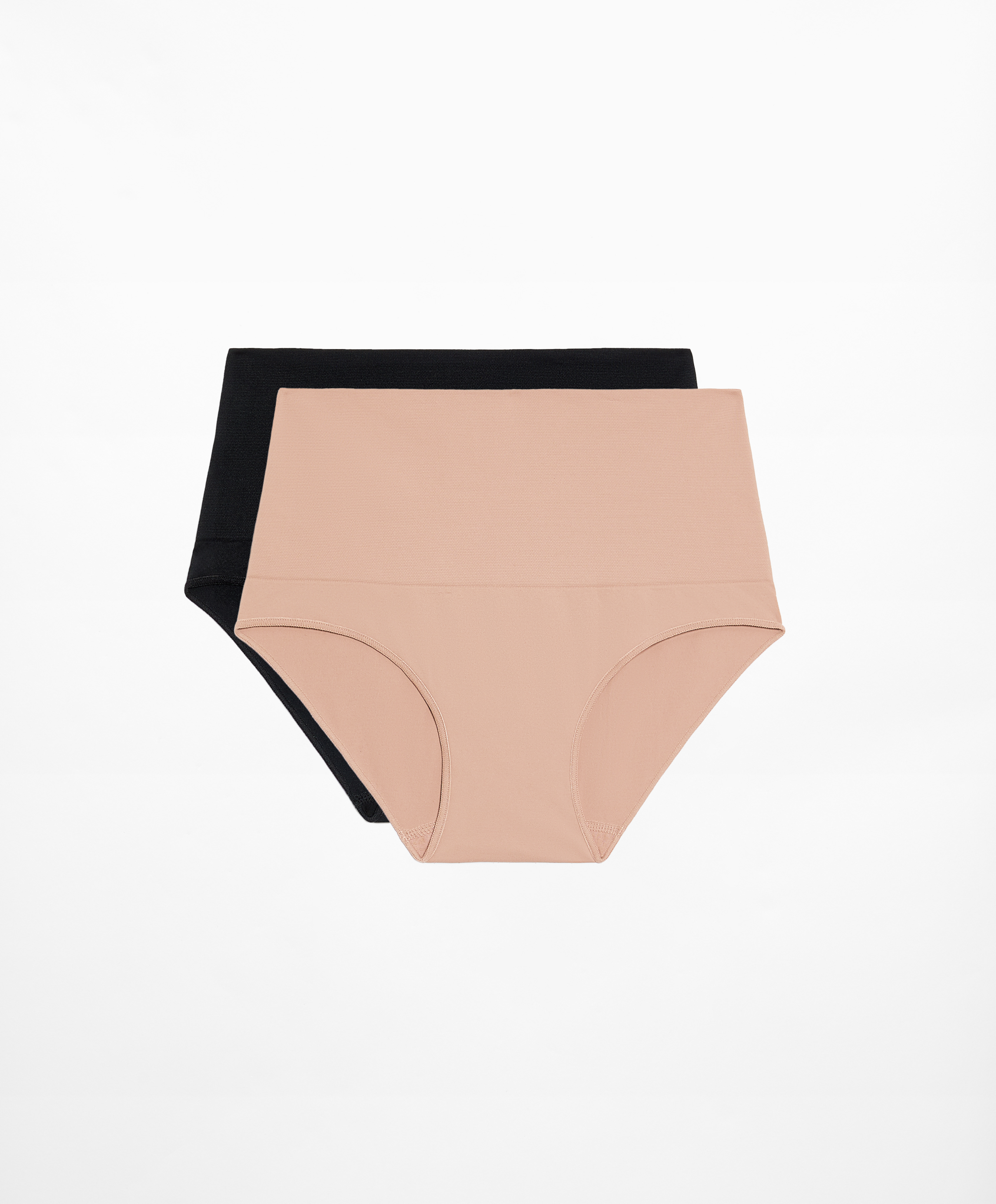 2 seamless medium-support soft-touch classic briefs