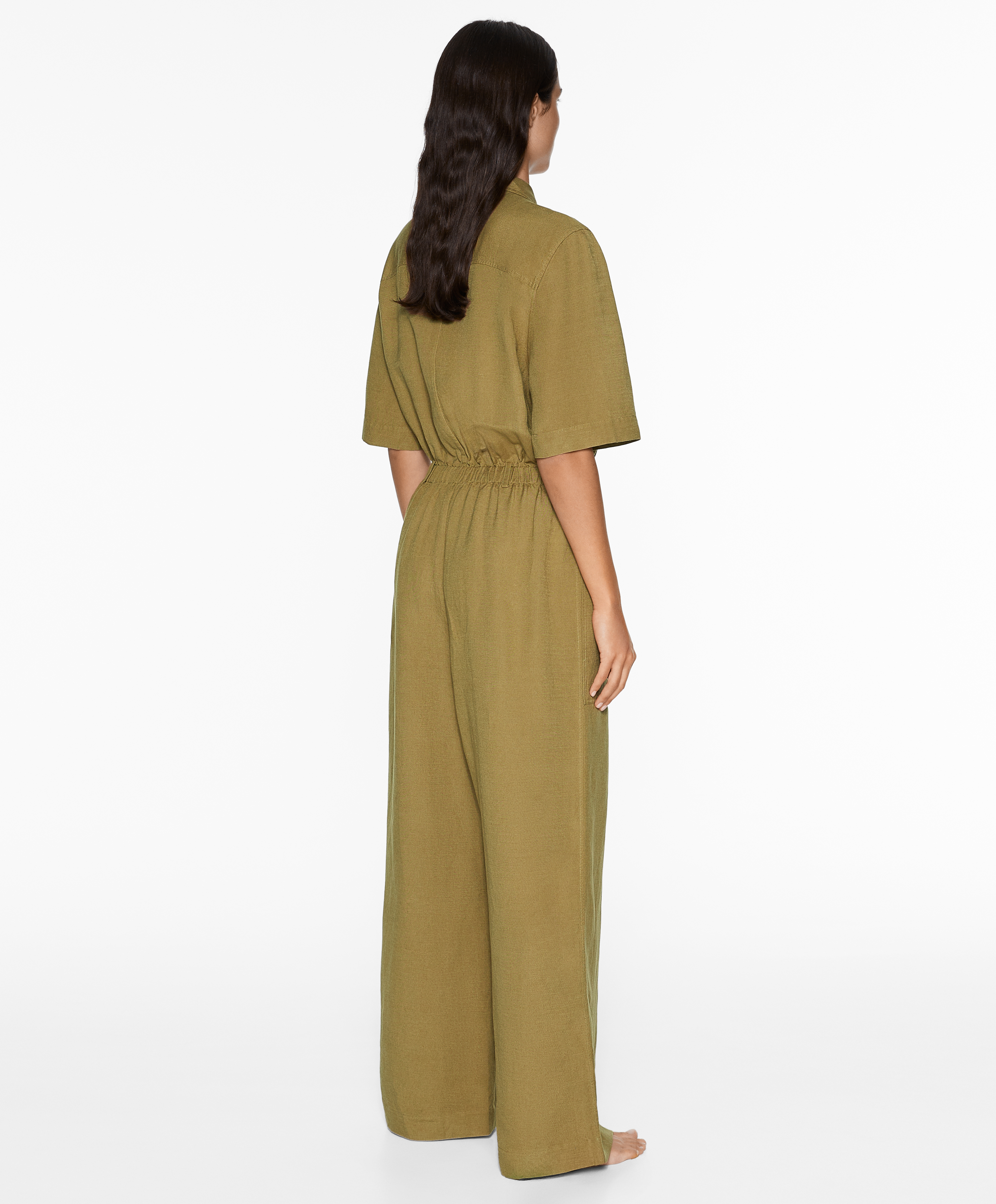 Linen blend jumpsuit